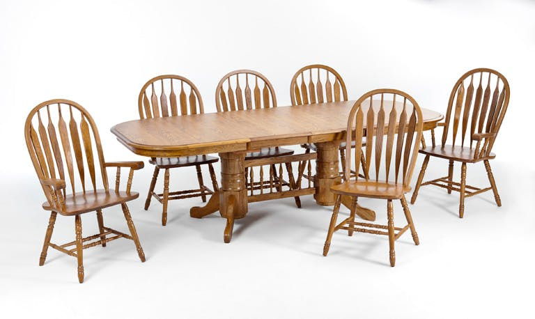 Classic Oak - Arrow Arm Chair - Chestnut