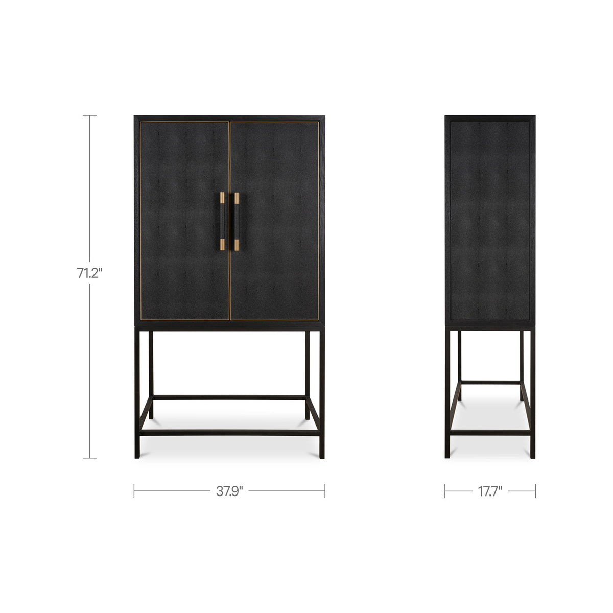 Mako - Bar Cabinet - Black