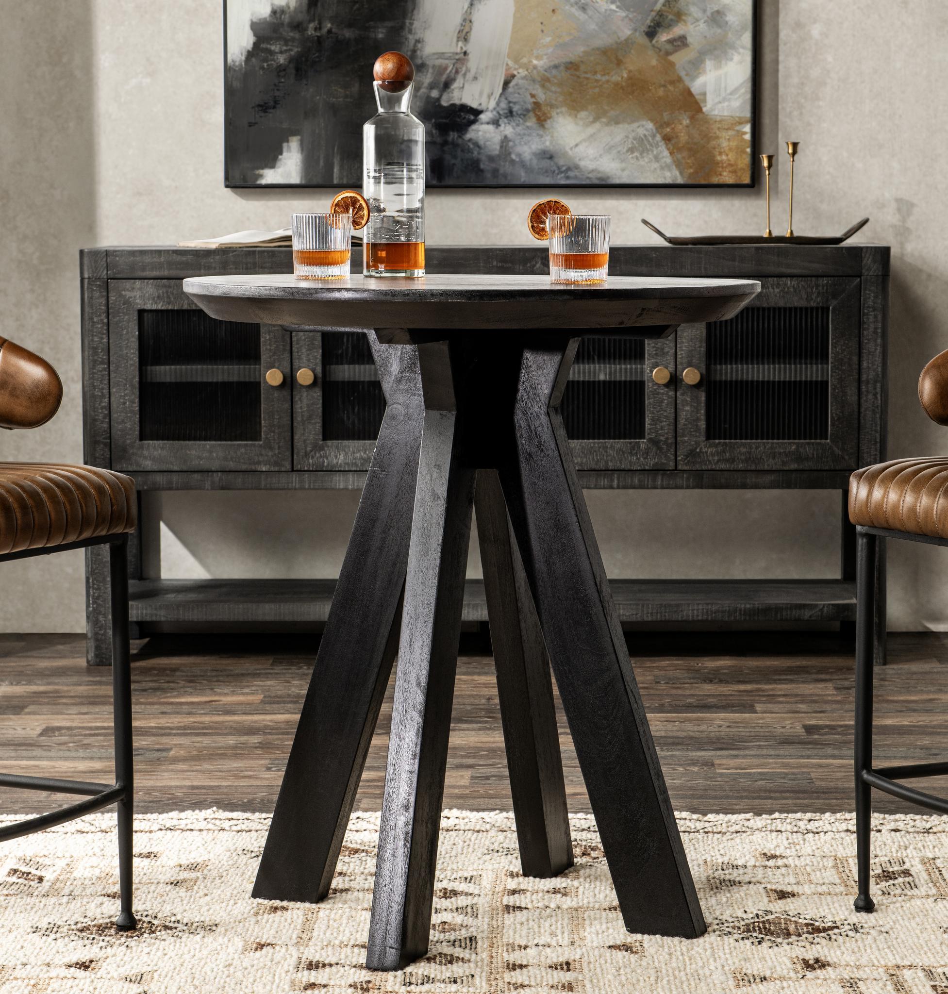 Rodrigo - Wood Round Counter Table