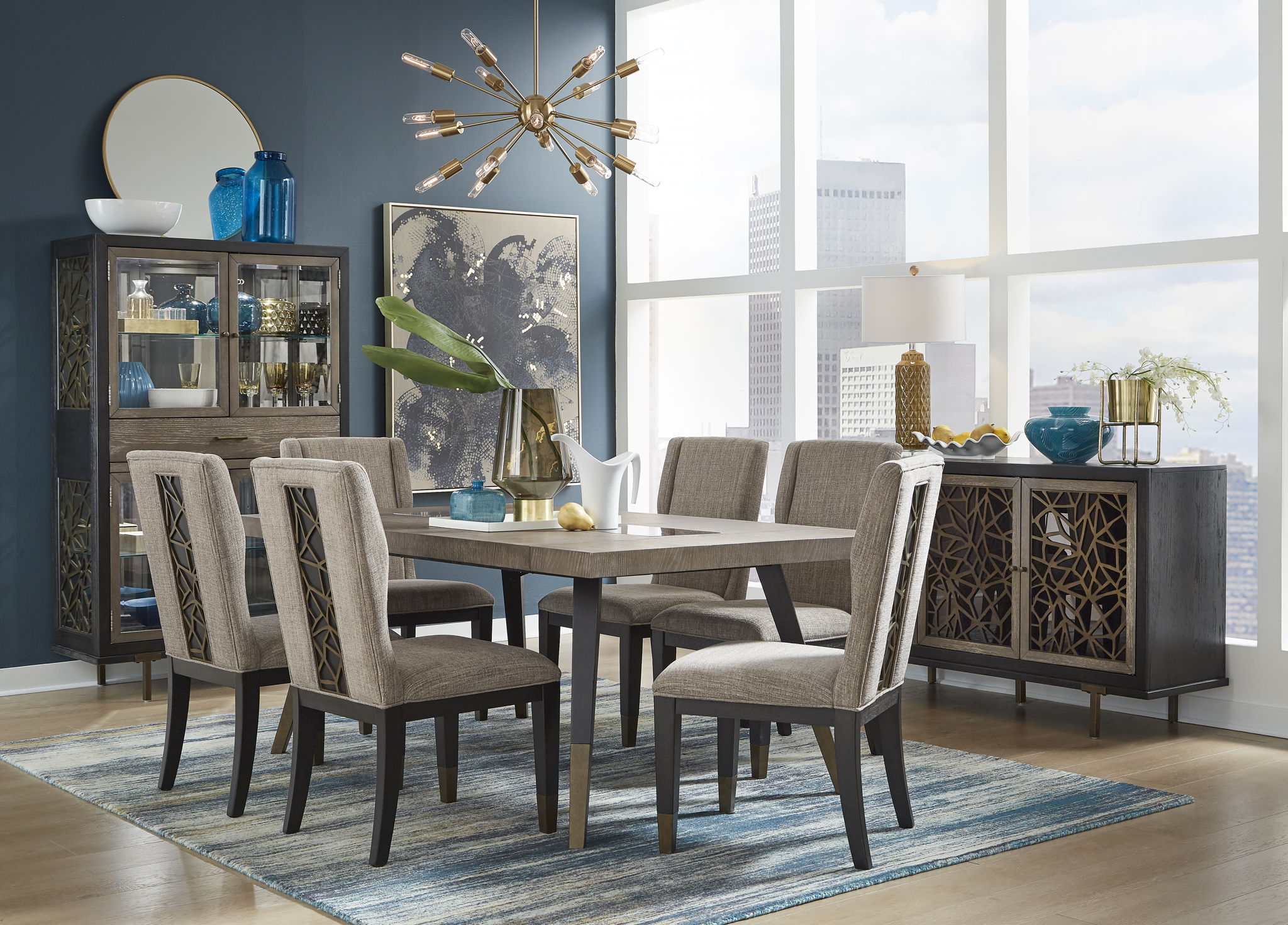 Ryker - Upholstered Host Side Chair (Set of 2) - Homestead Brown