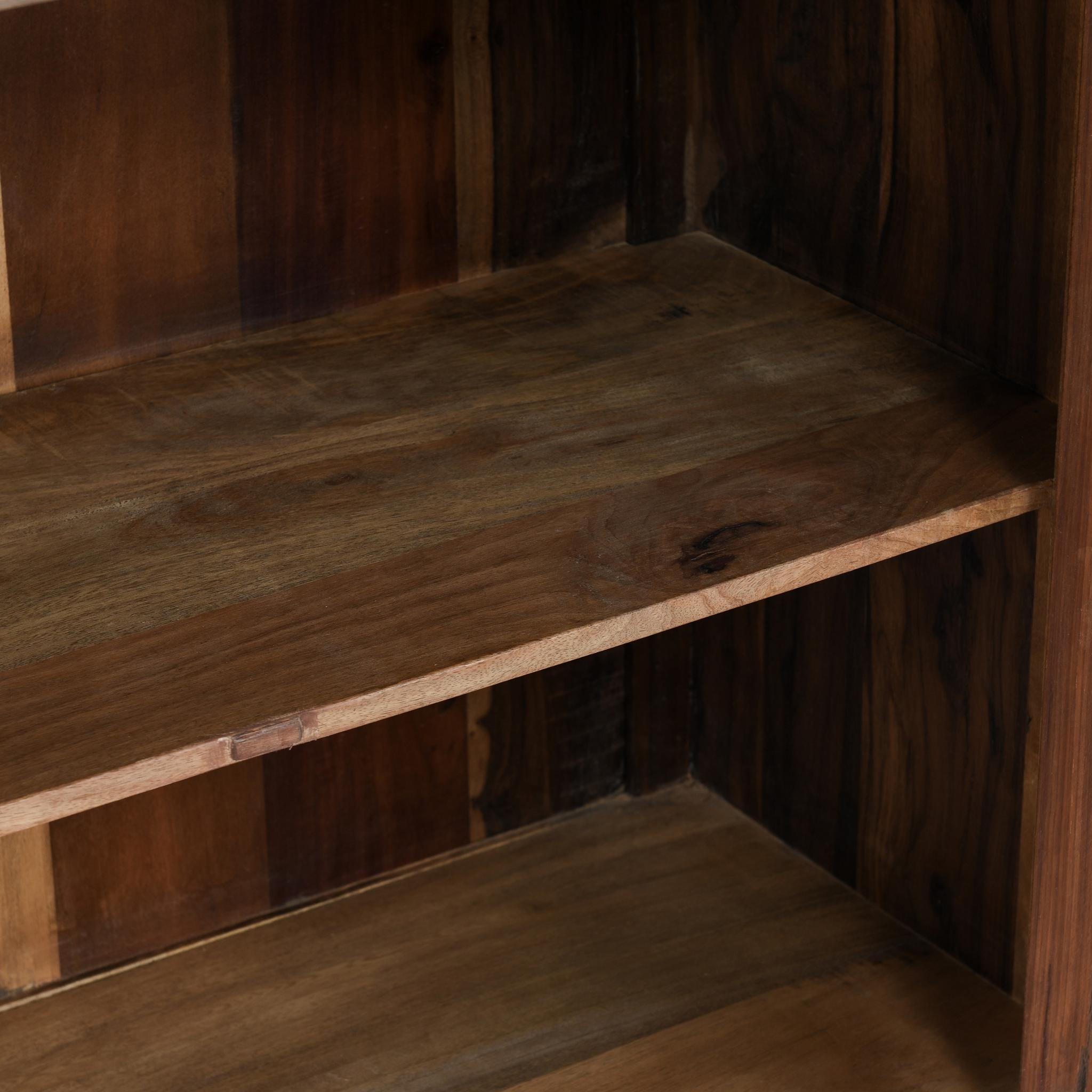 Zion - Reclaimed Wood 4 Door Cabinet - Natural
