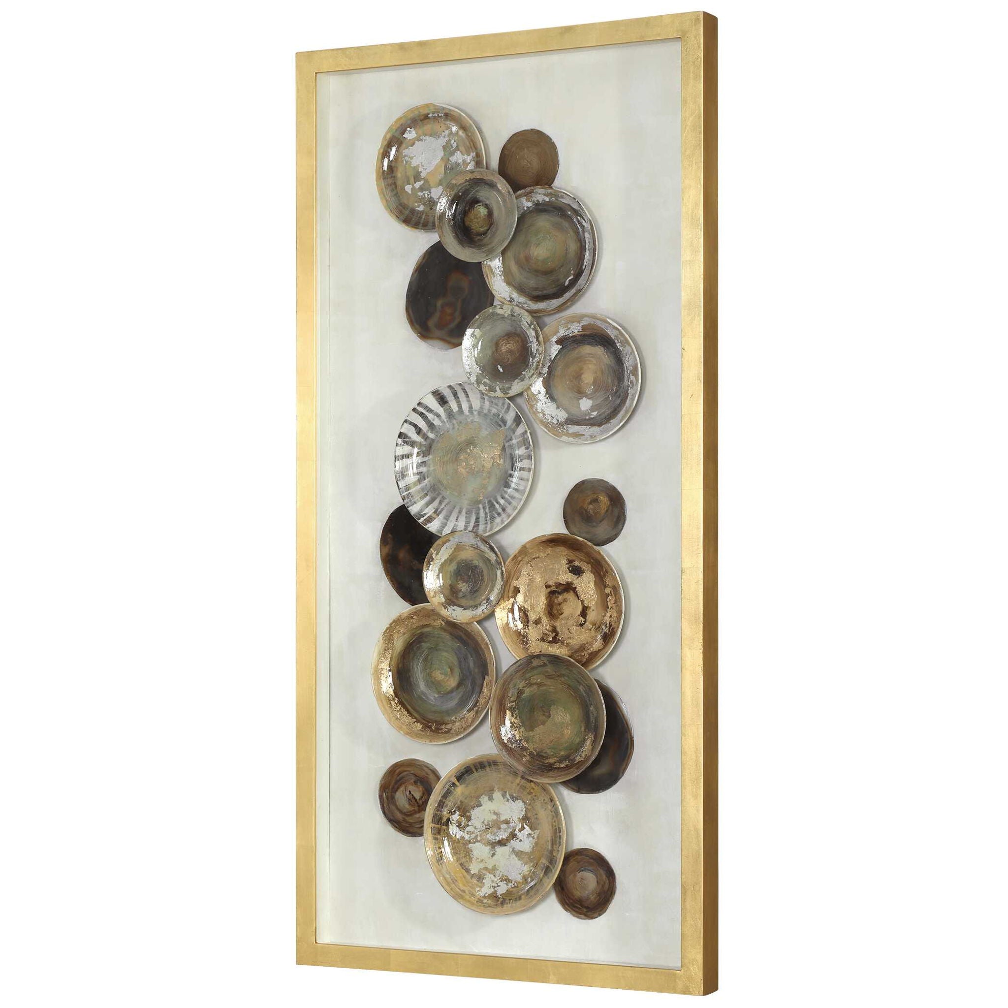 Myla - Antique Plate Shadow Box - Dark Brown