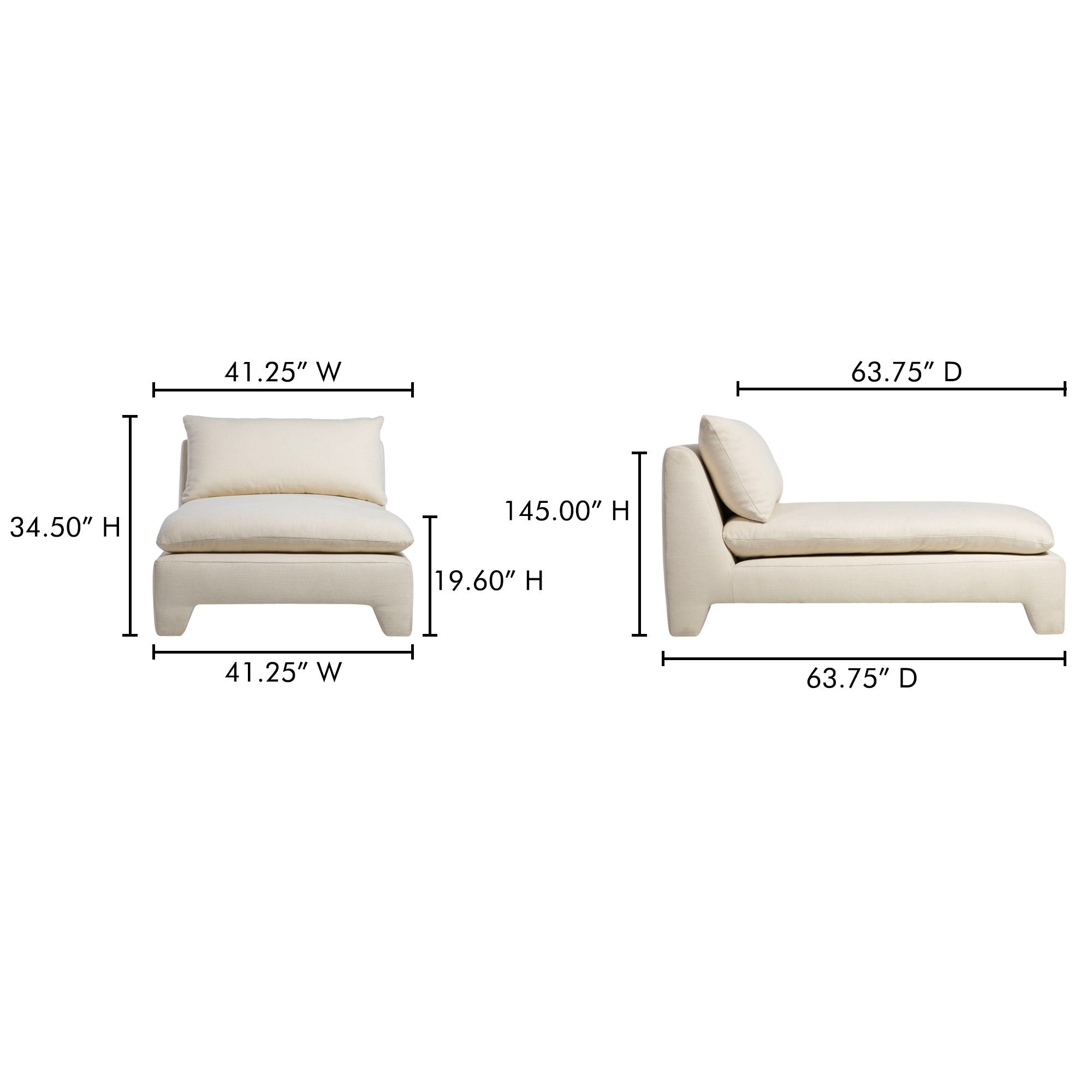 Estelle - Chaise - Cream
