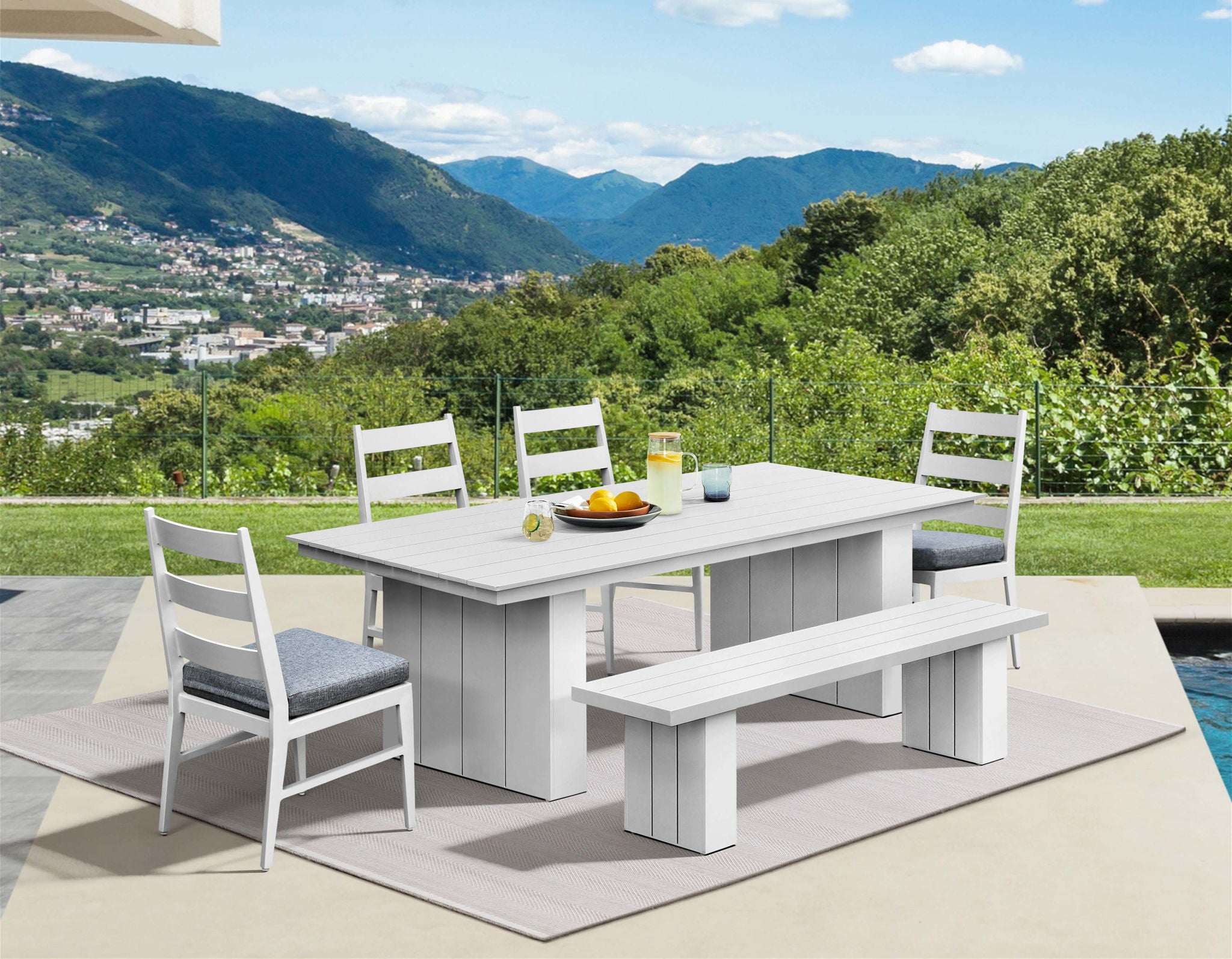 Nash - Outdoor Dining Table - Buff