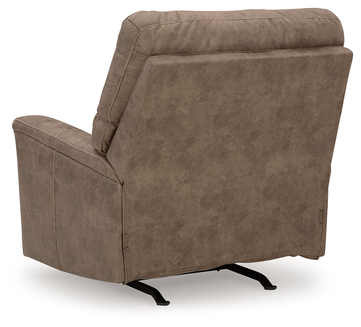Navi - Fossil - Rocker Recliner - Faux Leather