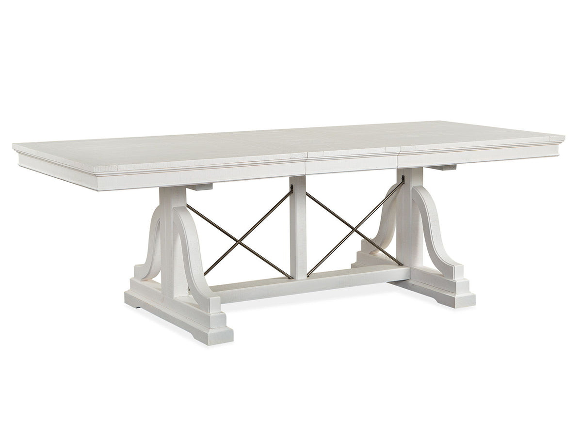 Heron Cove - Trestle Dining Table - Chalk White