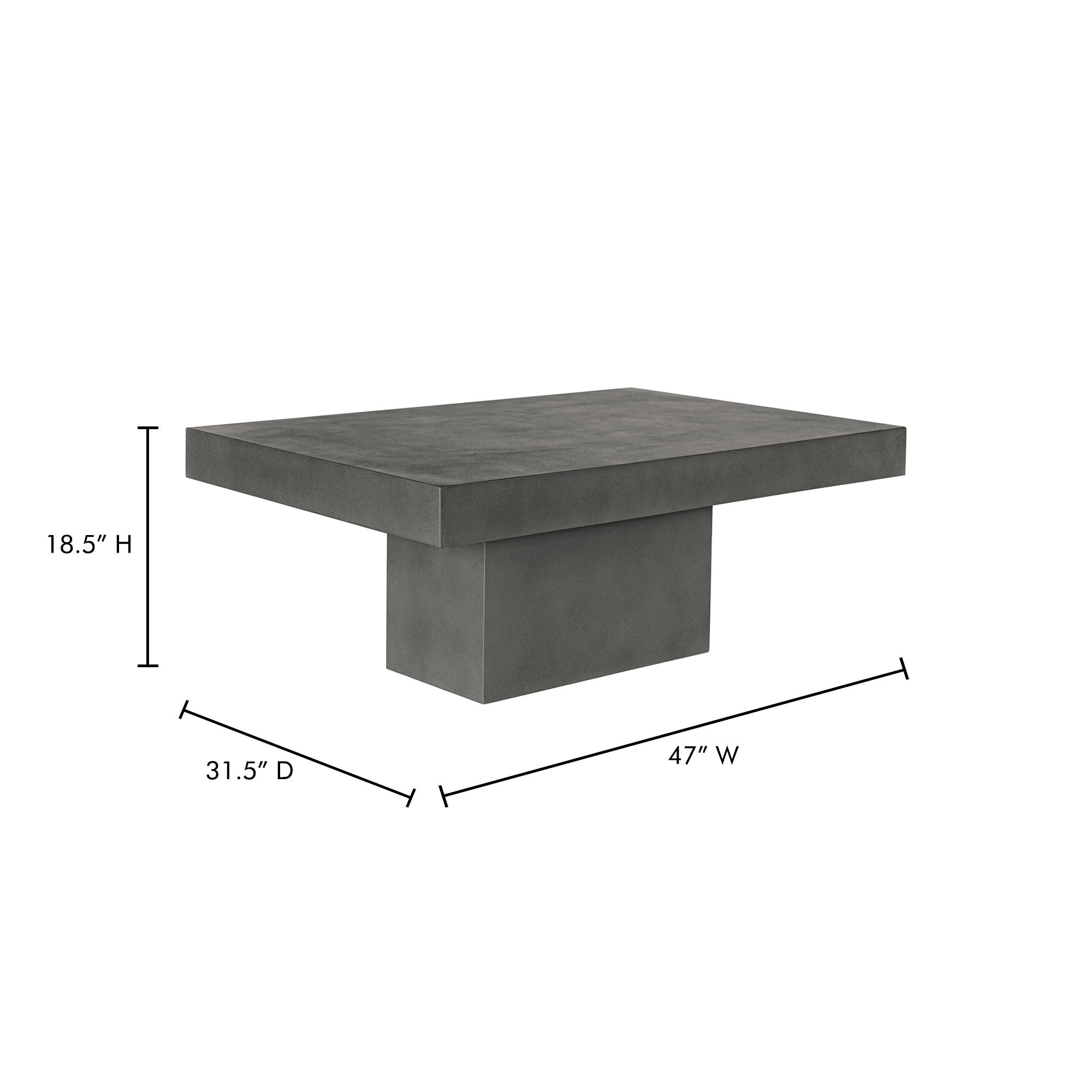 Maxima - Outdoor Coffee Table - Cement