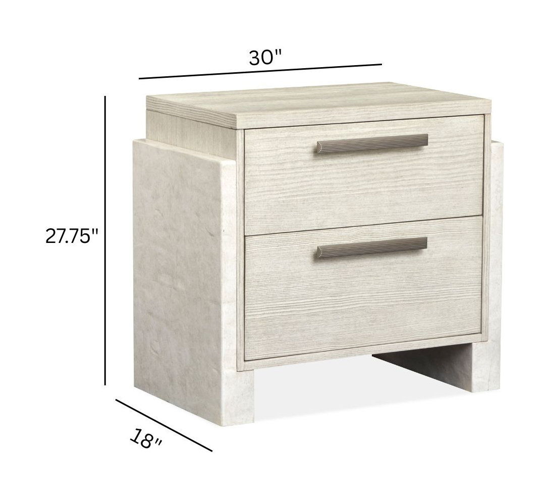Lorelei - Drawer Nightstand - Misty Cloud