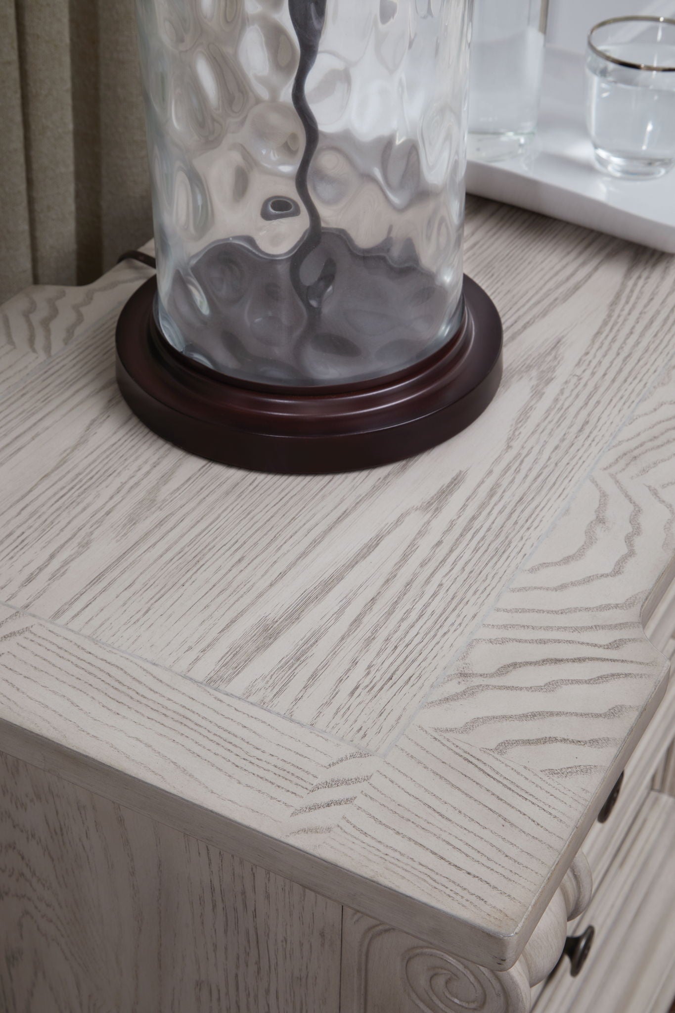 Bruchandi - Antique White - Three Drawer Night Stand