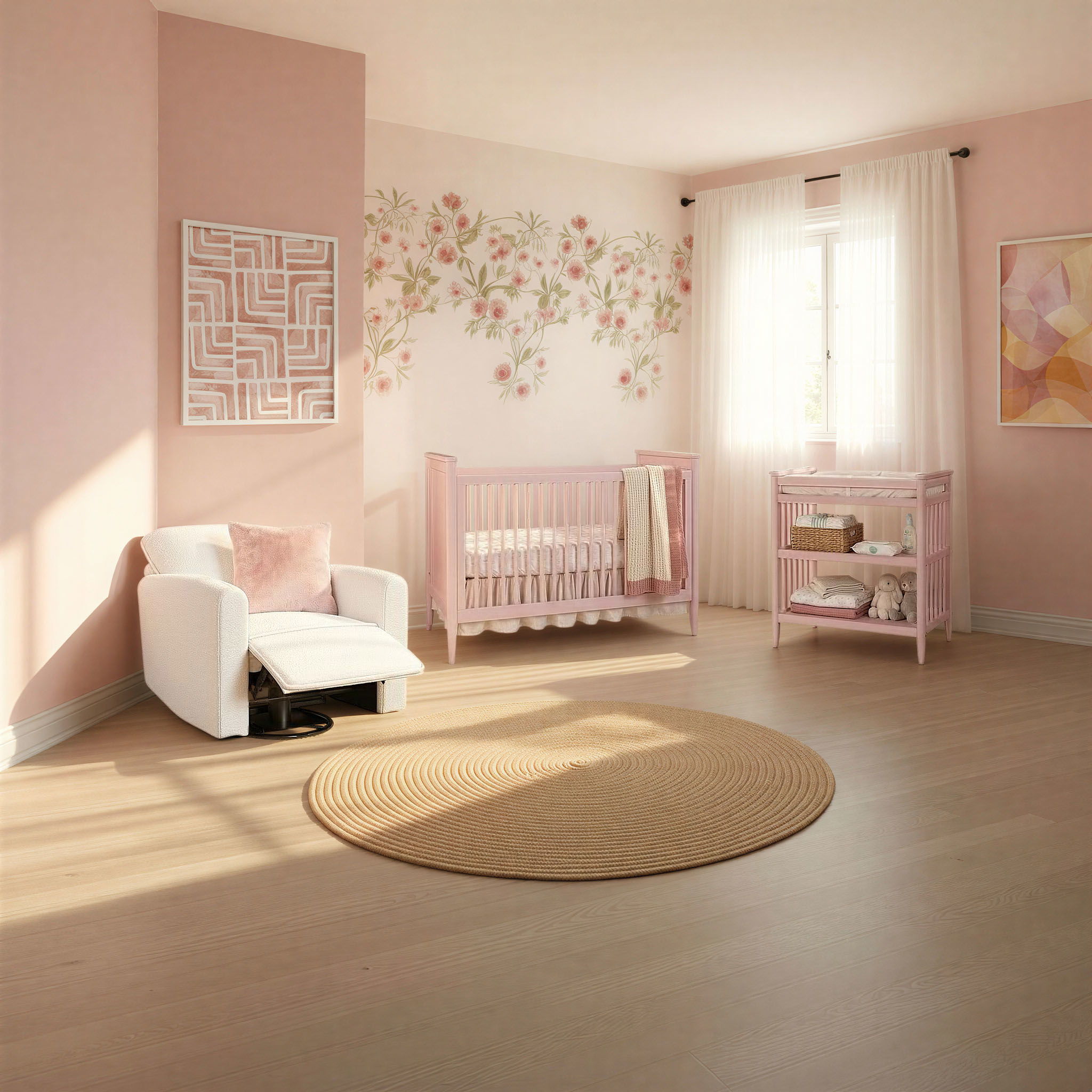 Modern Nursery - Convertible Crib