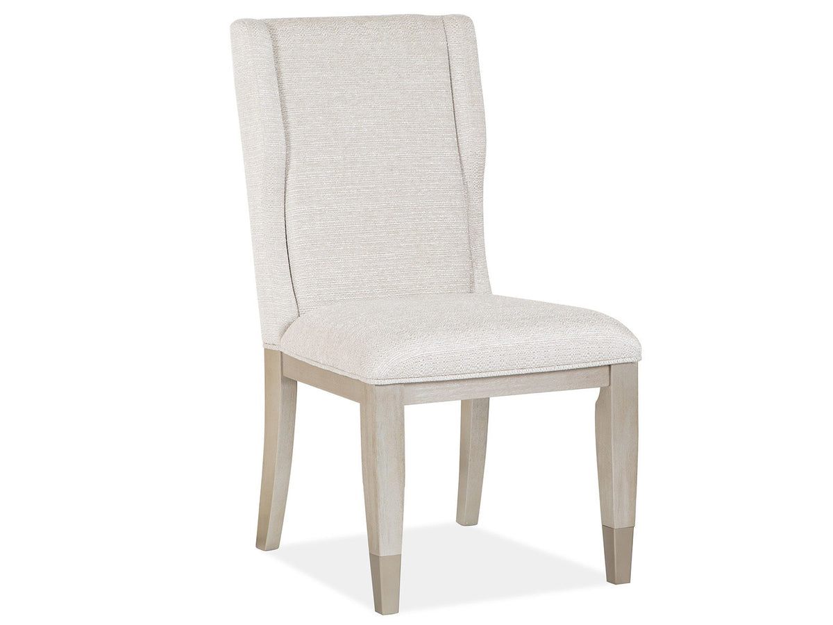 Lenox - Upholstered Host Side Chair (Set of 2) - Warm Silver