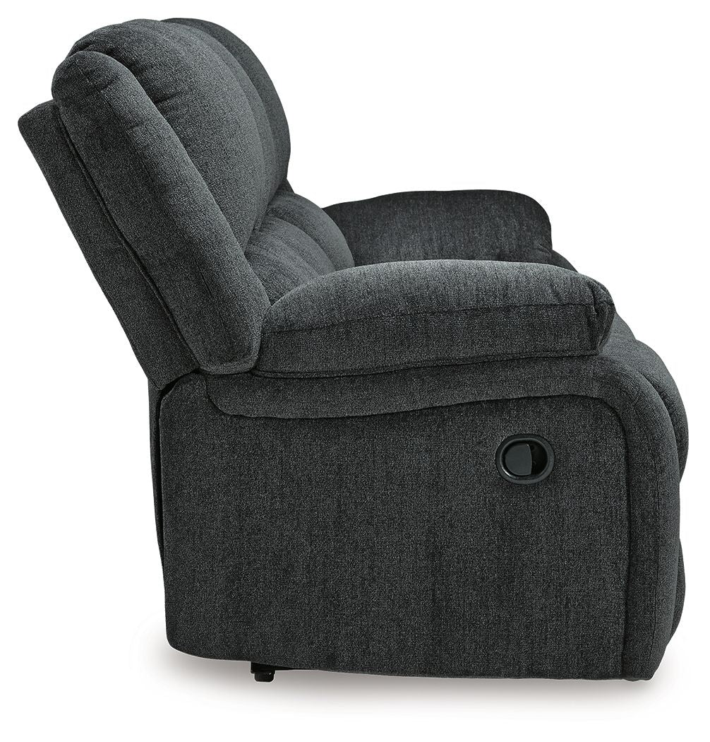 Draycoll - Reclining Sofa - Fabric - Slate