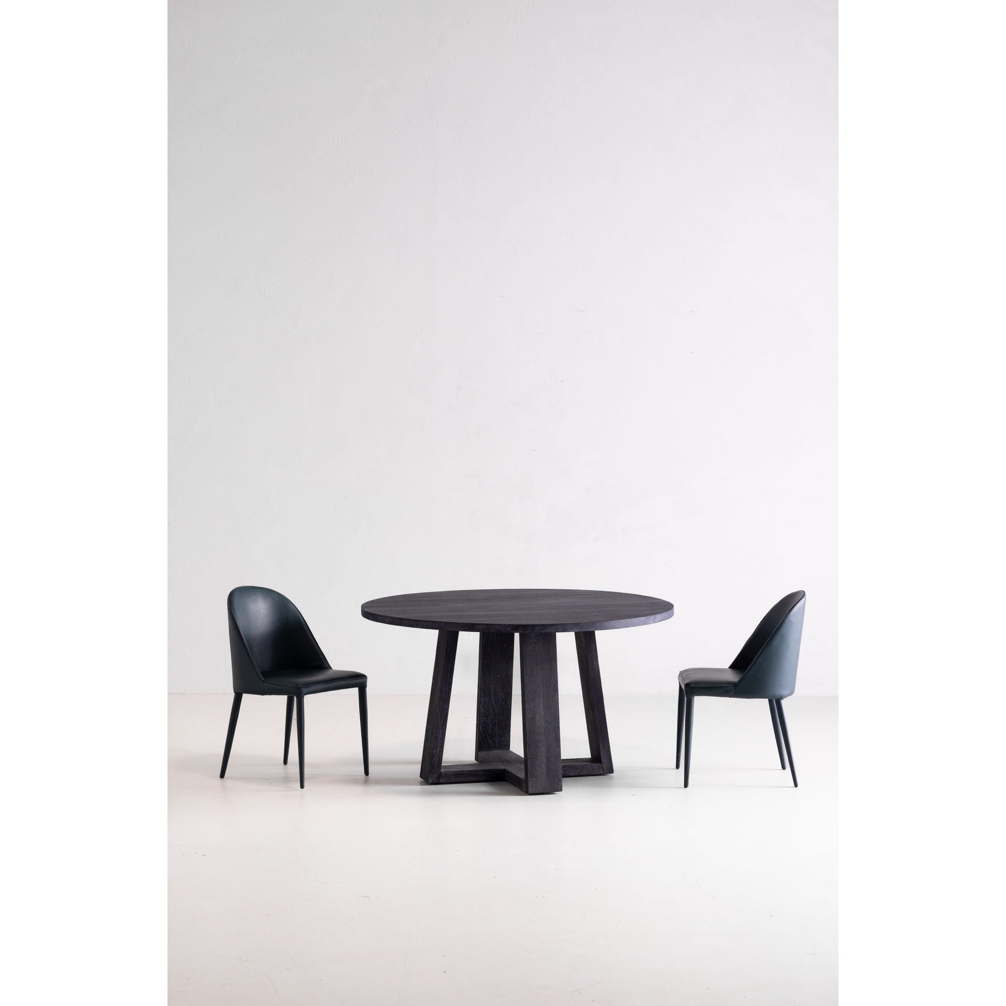 Burton - Vegan Leather Dining Chair (Set of 2) - Dark Teal