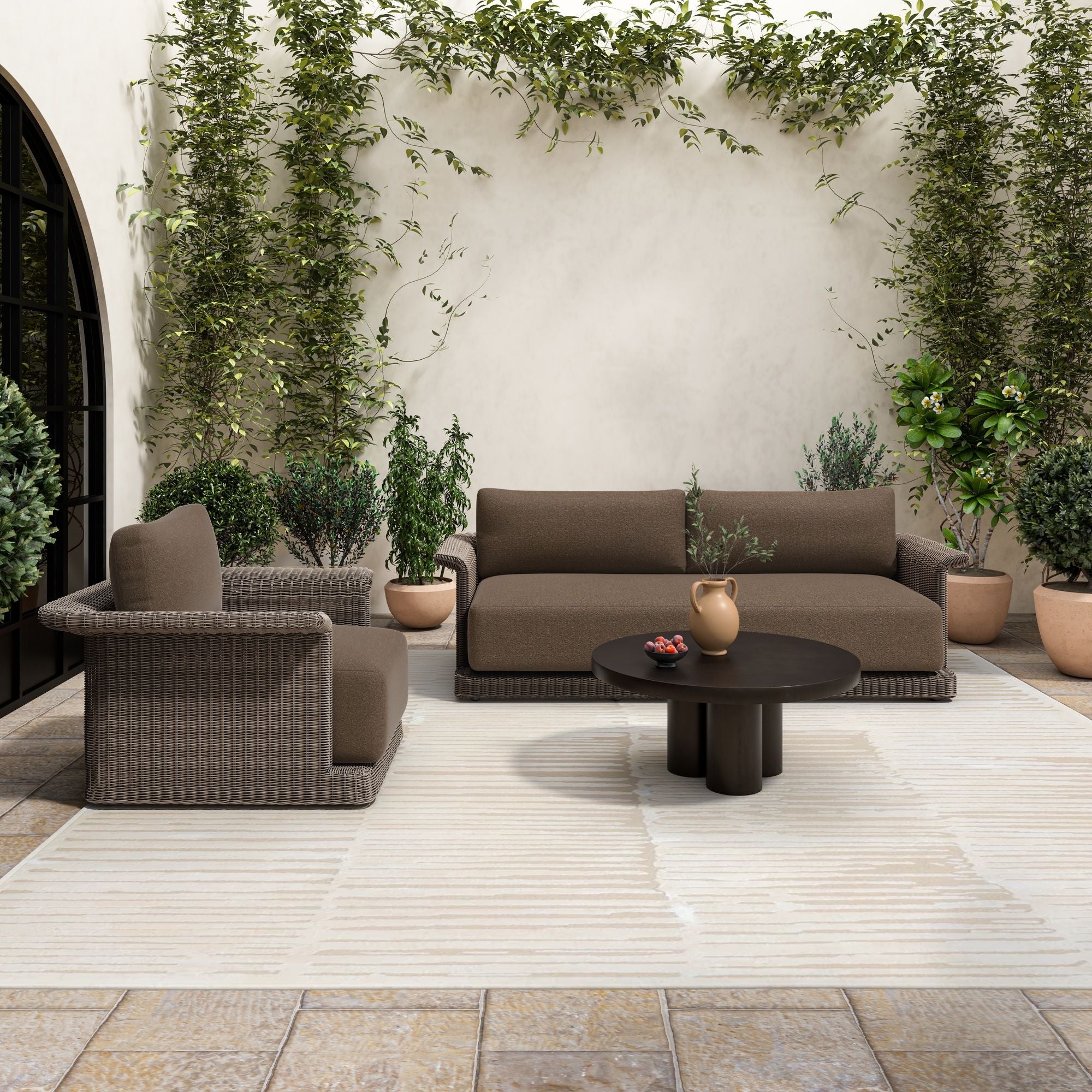 Logan - Outdoor Coffee Table - Black