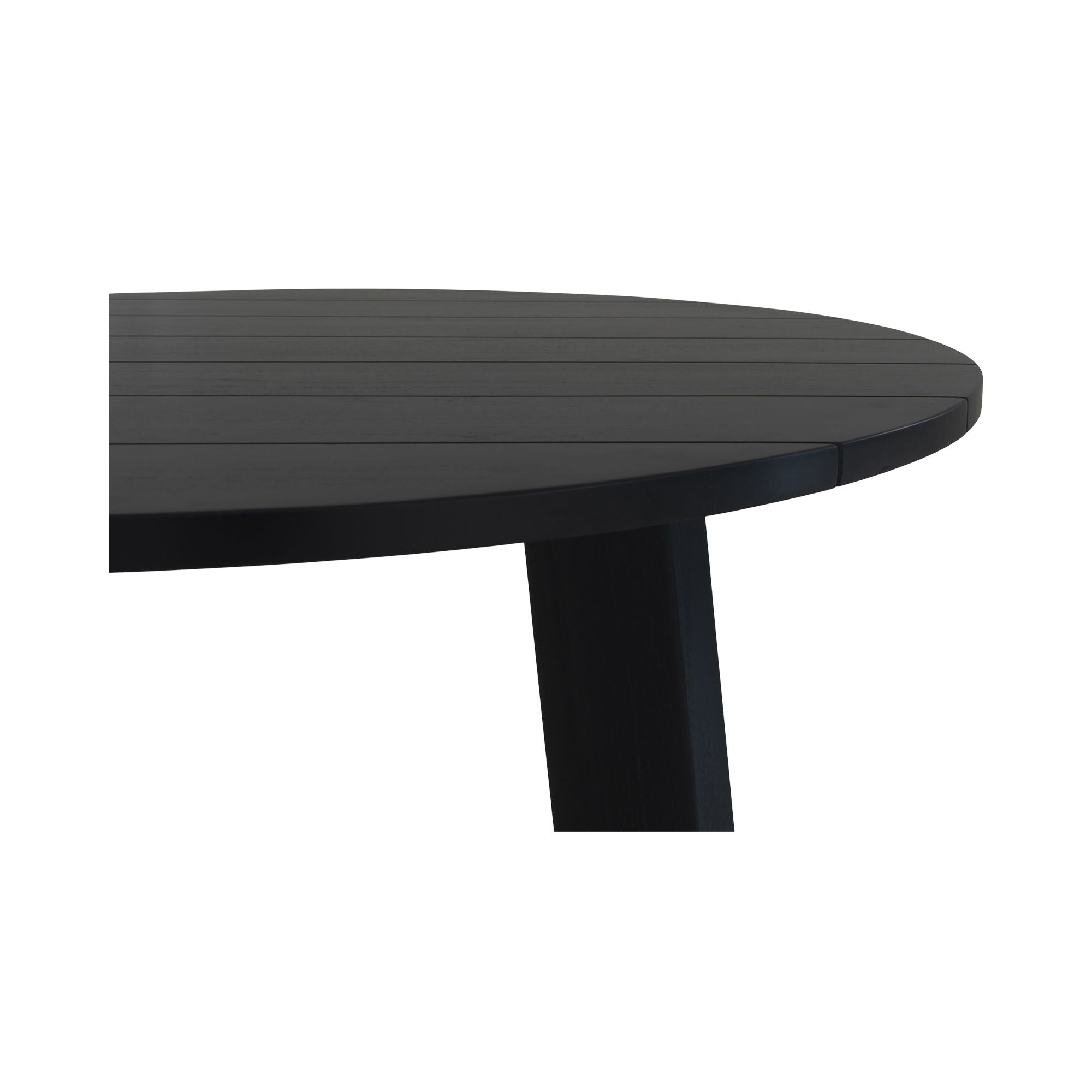 Delta - Round Outdoor Dining Table - Black