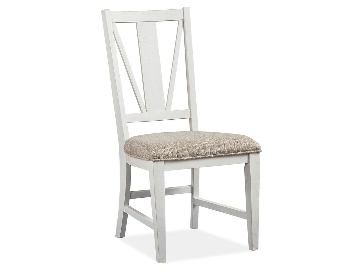 Heron Cove - Dining Side Chair With Upholstered Seat (Set of 2) - Chalk White