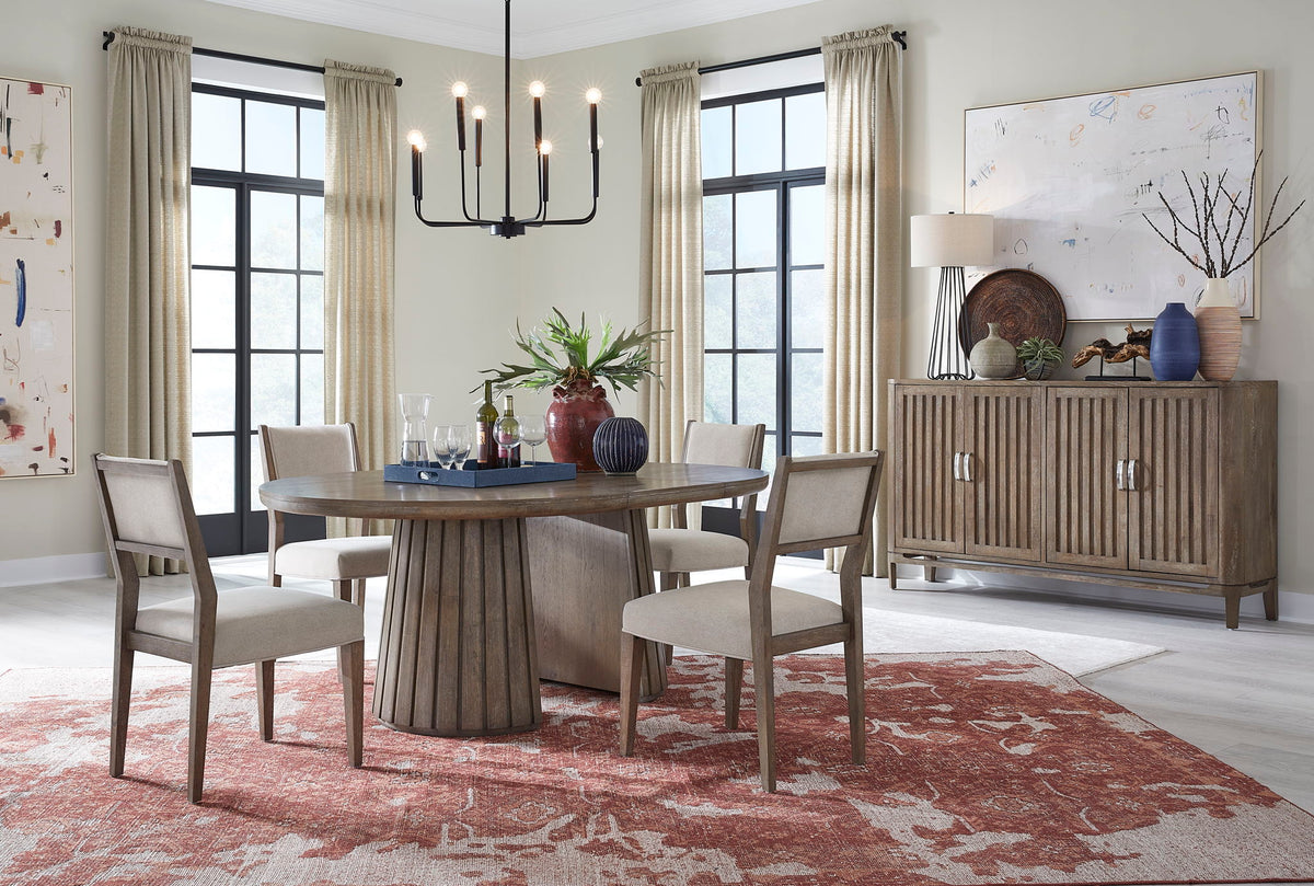 Kavanaugh - Dining Side Chair With Upholstered Seat& Back With o Slats (Set of 2) - Gray