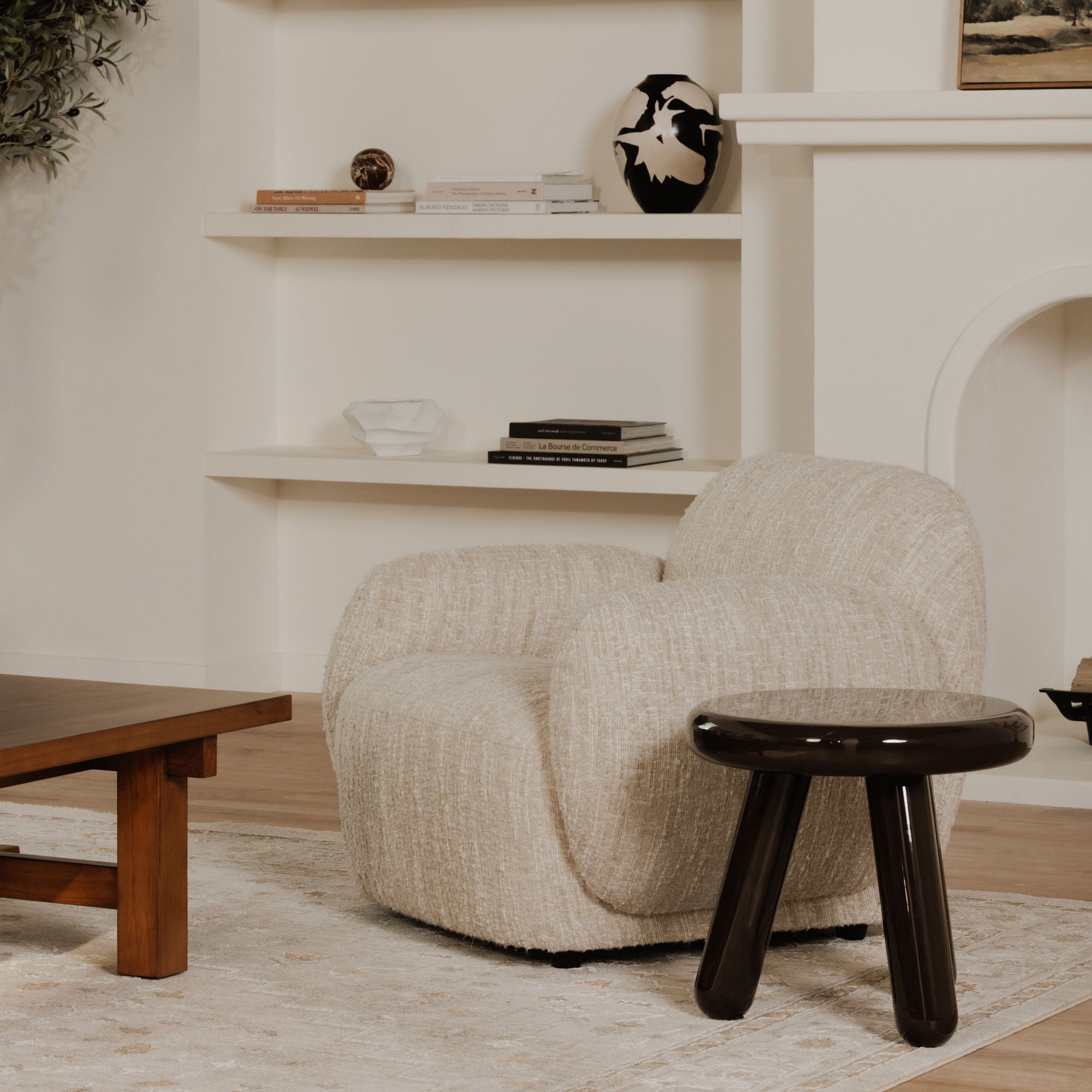Joy - Accent Table - Dark Brown