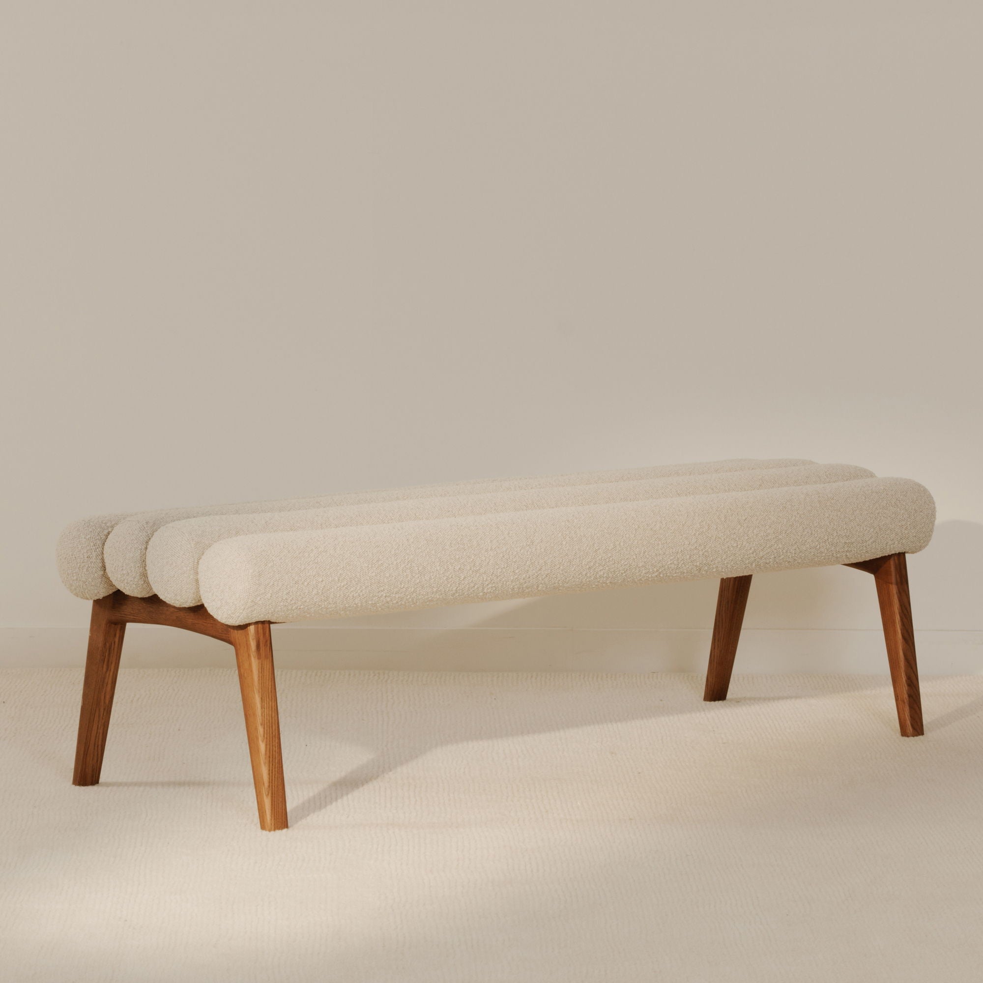 Arlo - Performance Fabric Bench - Off White