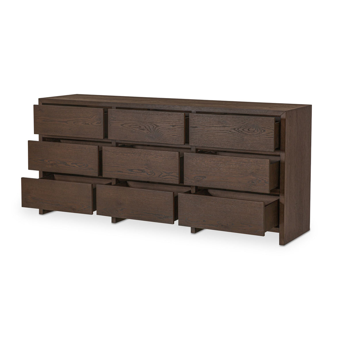 Jenson - 9 Drawer Dresser - Brown