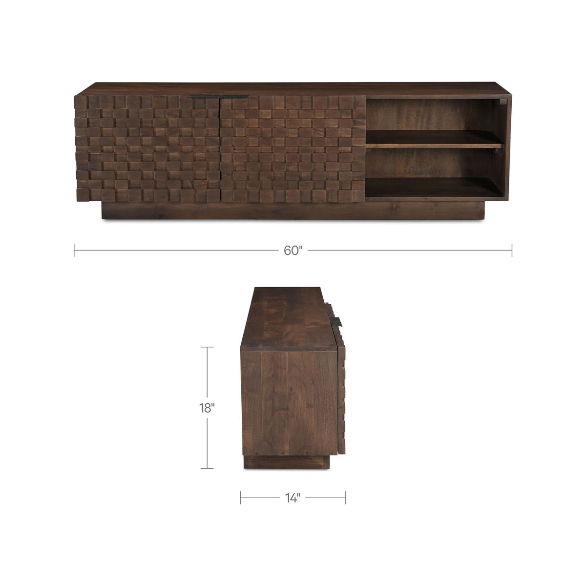 Easton - Media Cabinet - Brown