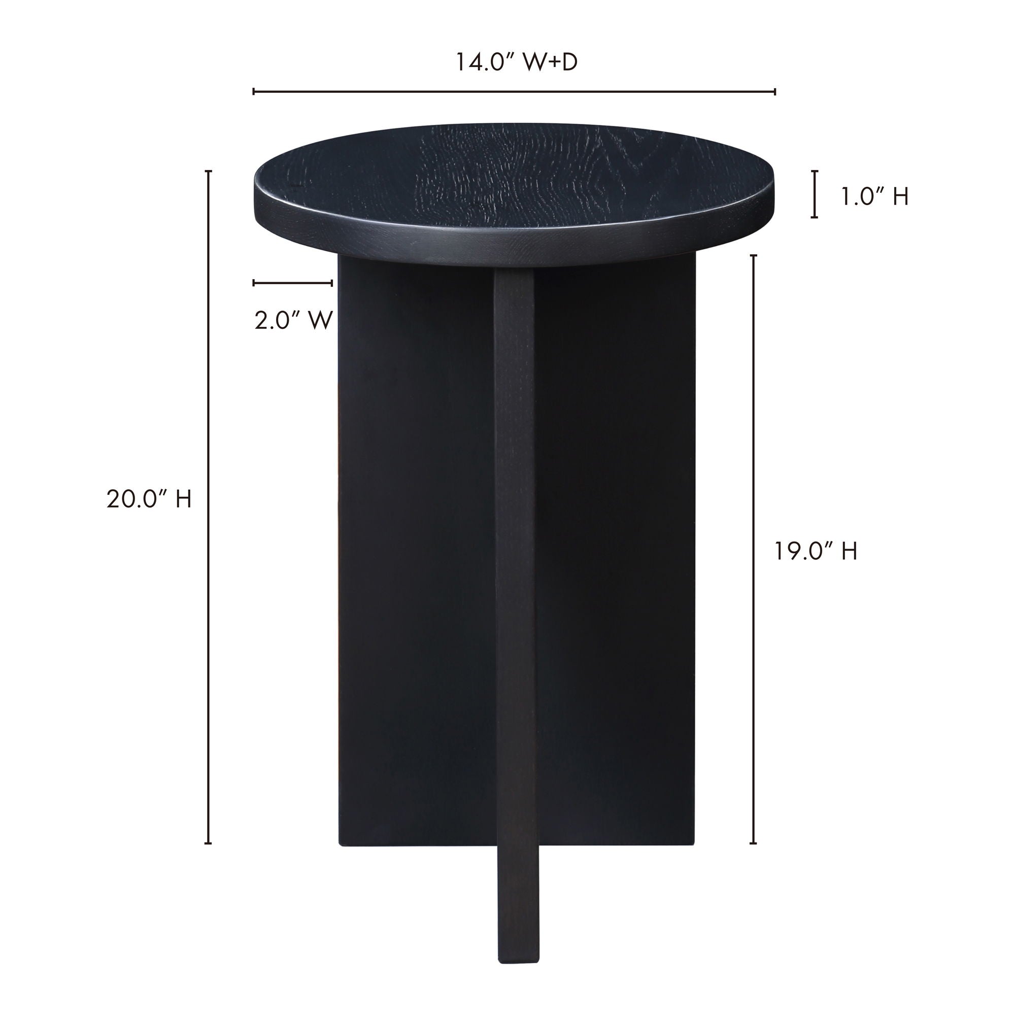 Grace - Accent Table - Black