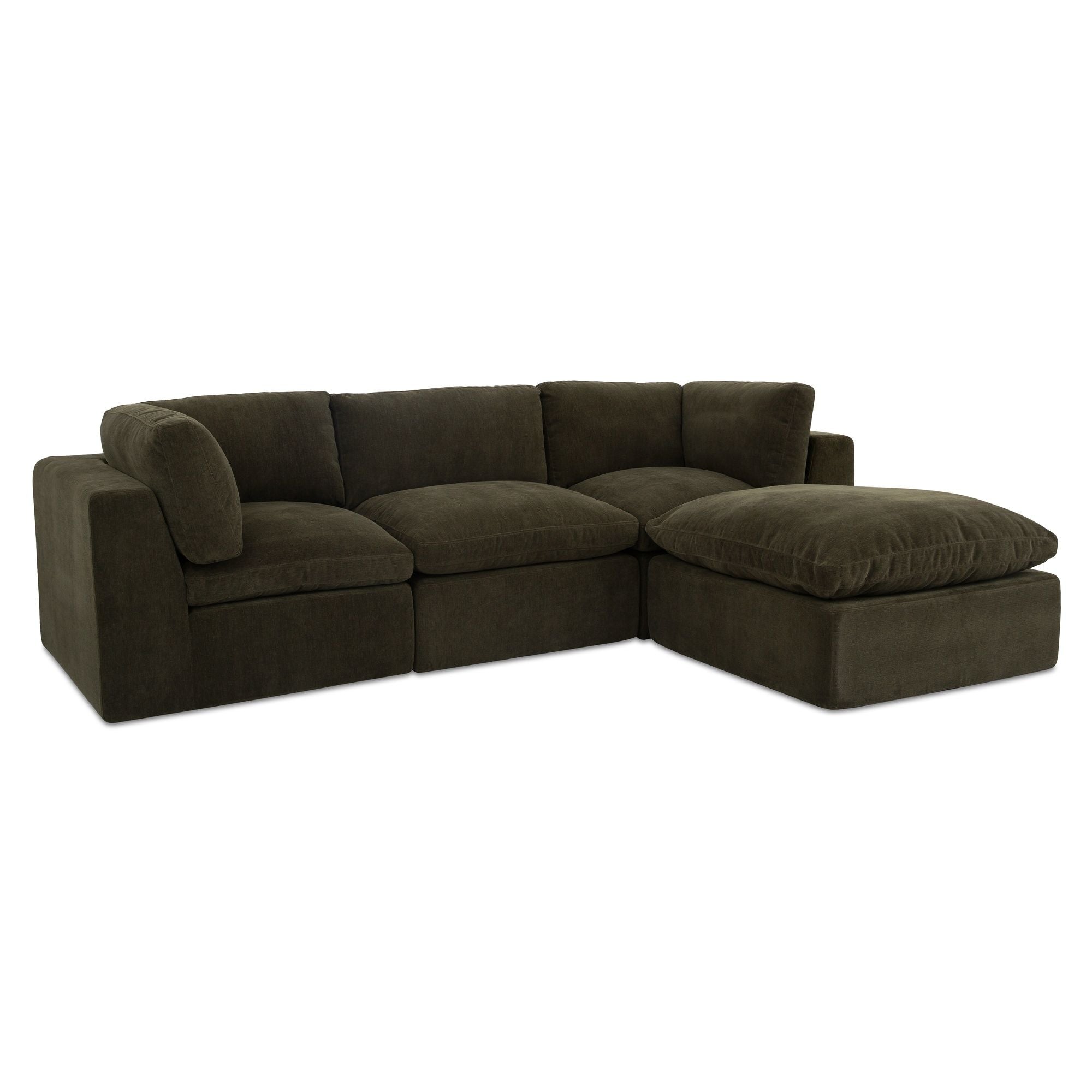 Cates - Lounge Modular Sectional - Dark Green