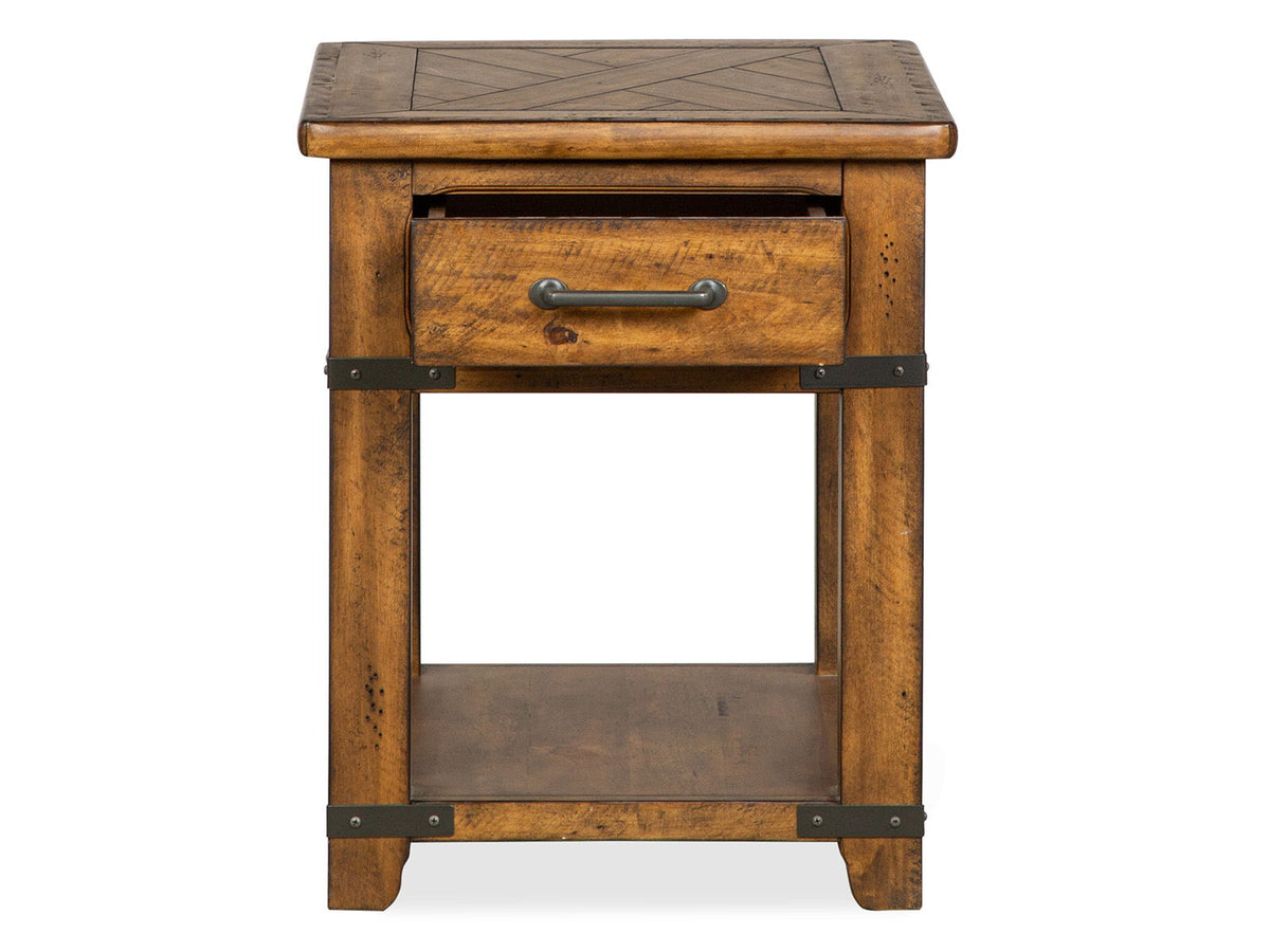 Chesterfield - Rectangular End Table - Farmhouse Timber