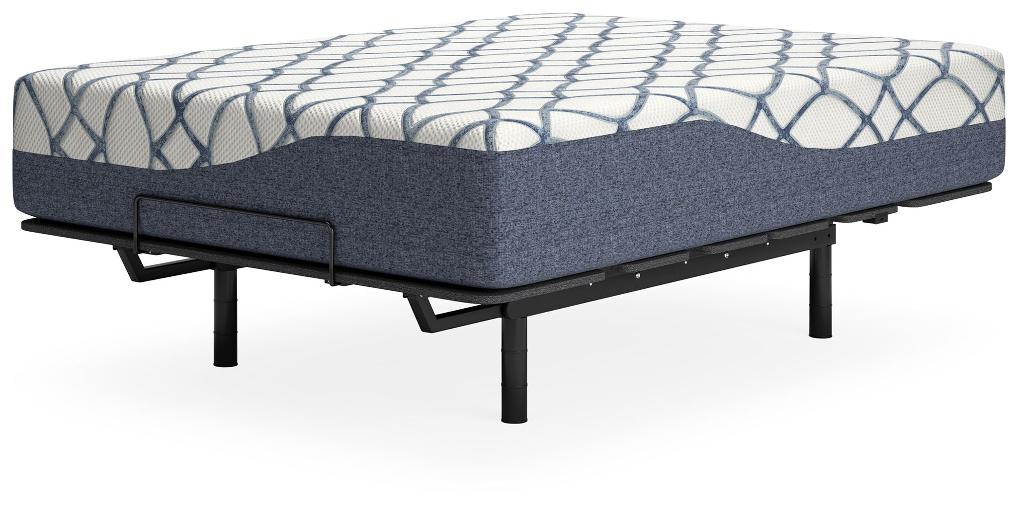 14 Inch Chime Elite 2.0 - California King Mattress - White / Blue