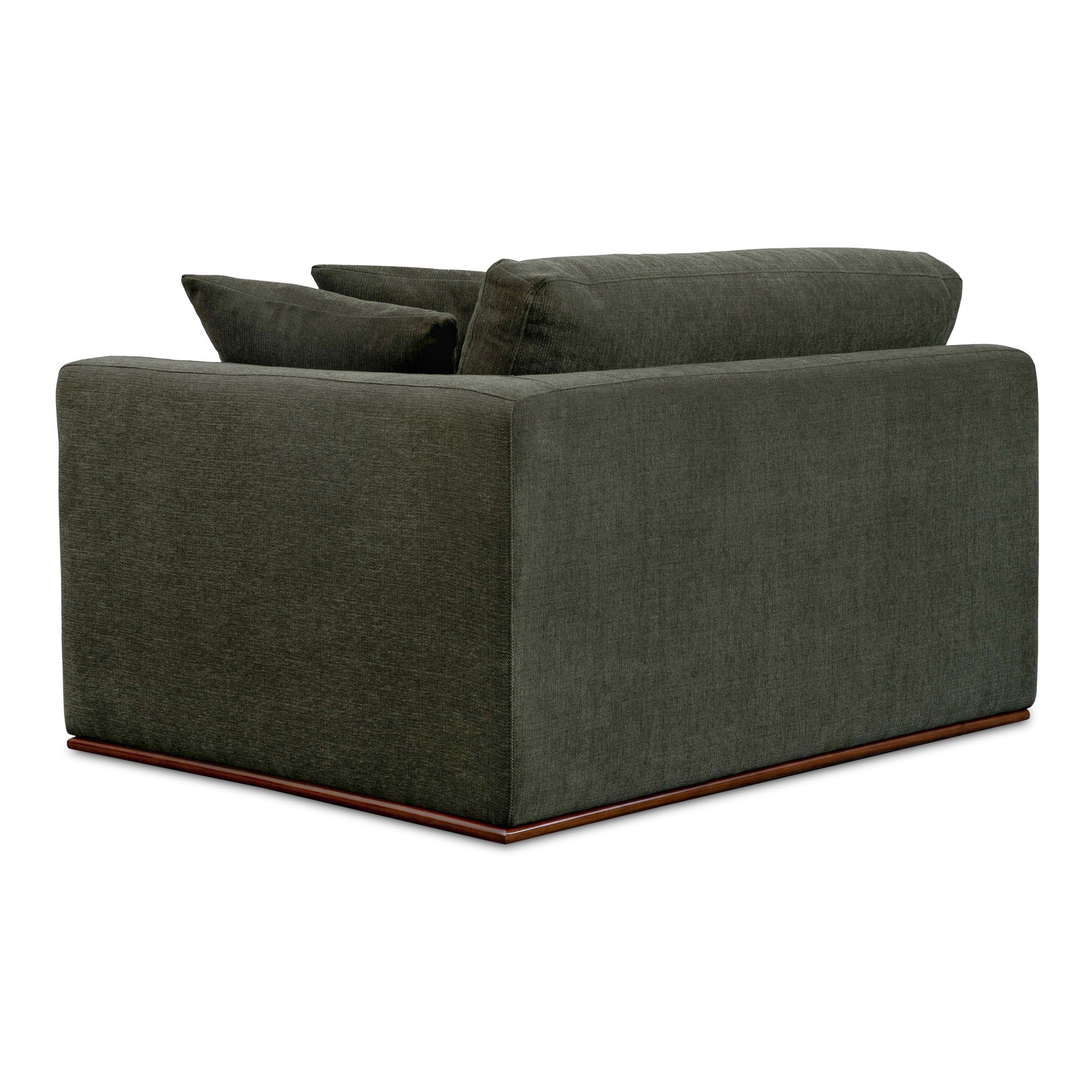 Rue - Right Arm Facing Chair - Deep Green