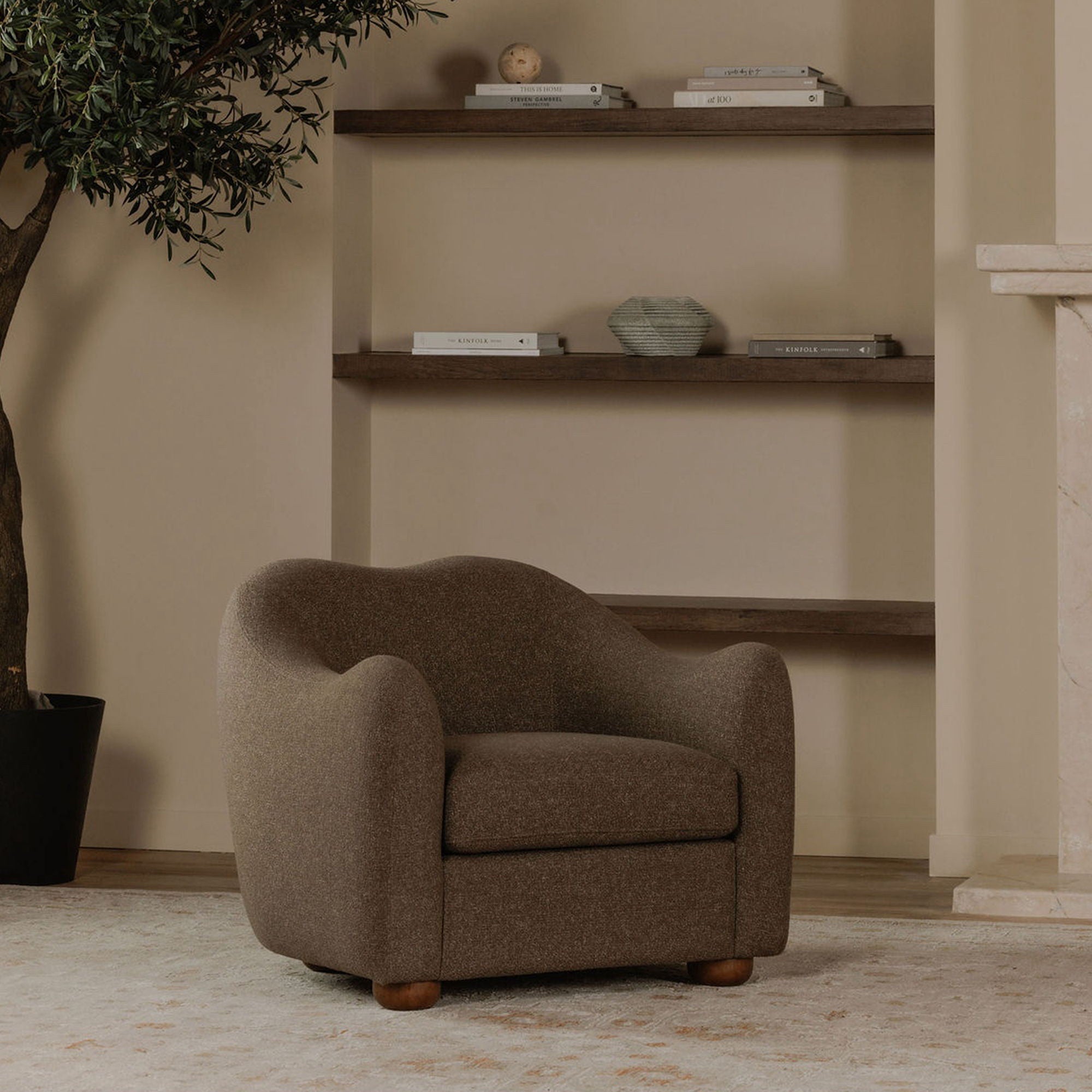 Bria - Accent Chair - Brown