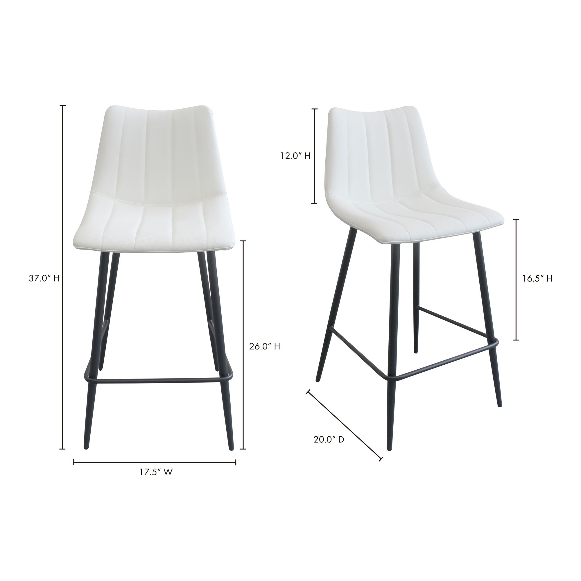 Alibi - Counter Stool (Set of 2) - Ivory