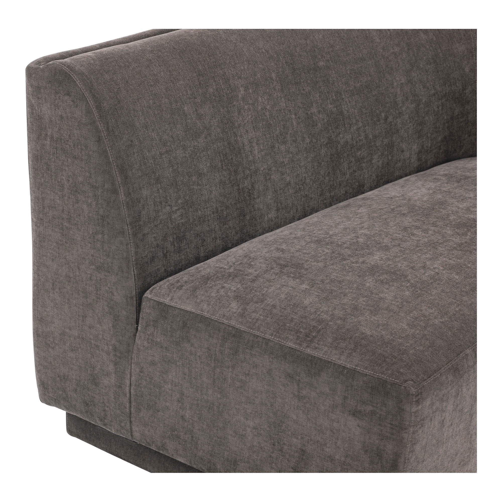 Yoon - Right 2 Seat Sofa - Dark Gray