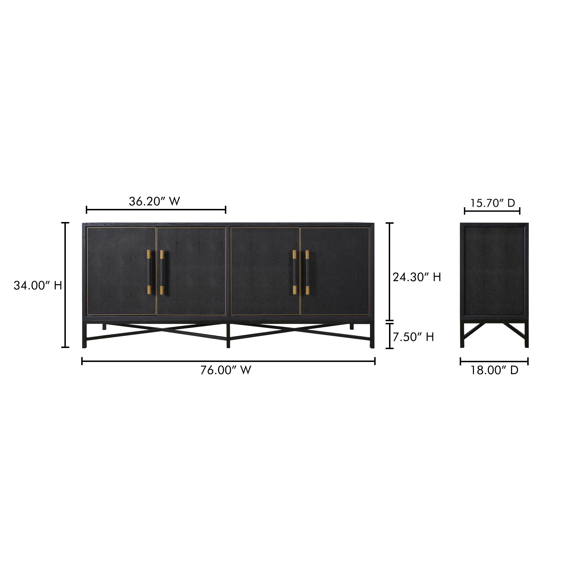 Mako - Sideboard - Black