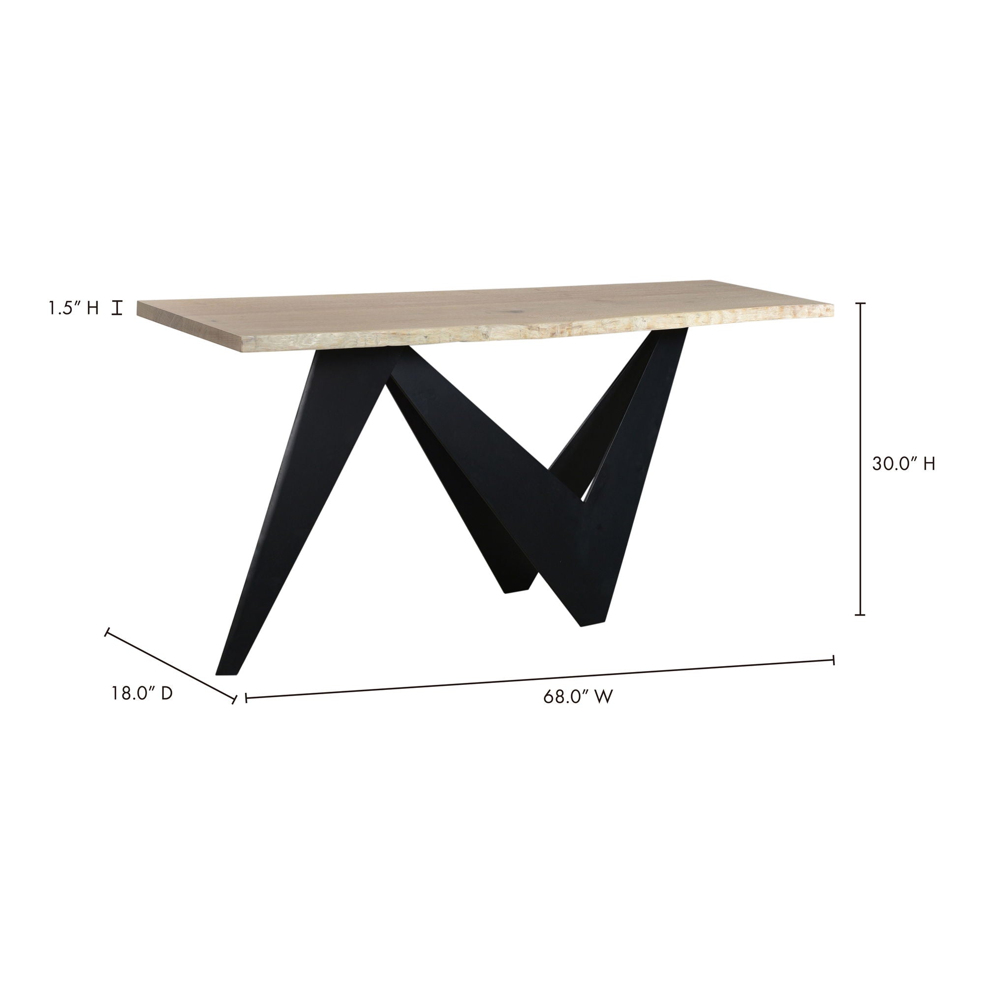 Bird - Console Table - White Oak