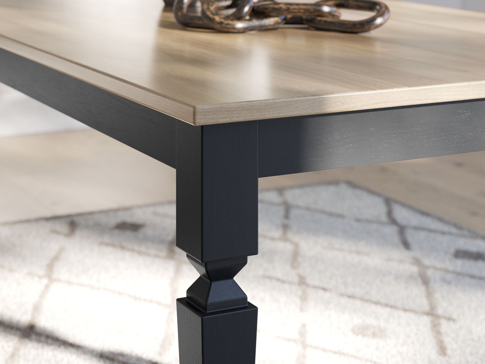 Brenkerton - Grayish Brown / Black - Rectangular Dining Room Table