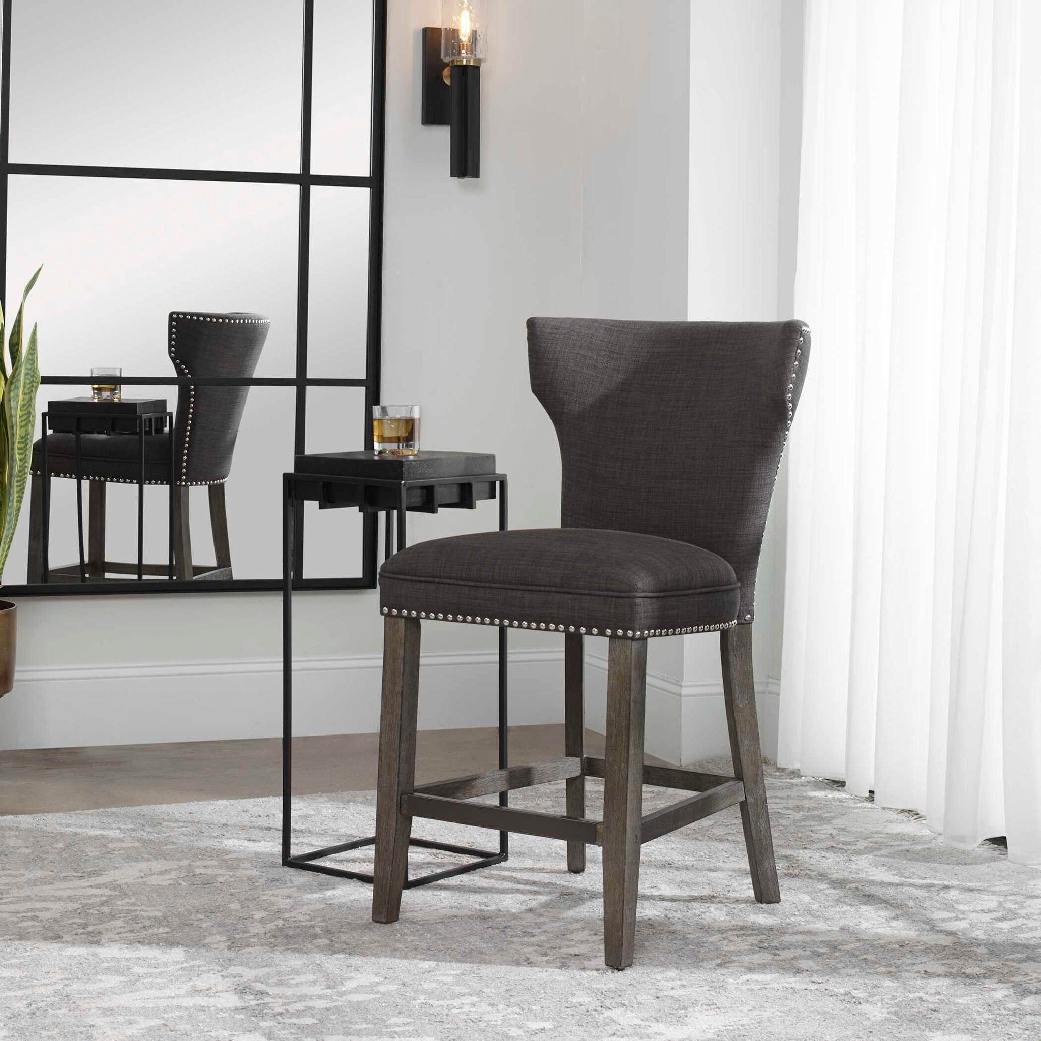 Arnaud - Counter Stool - Charcoal