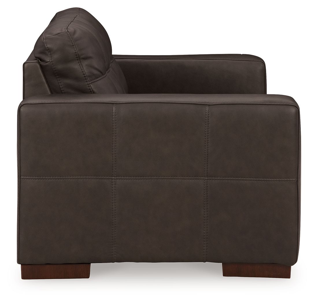 Luigi - Thunder - Loveseat - Leather Match