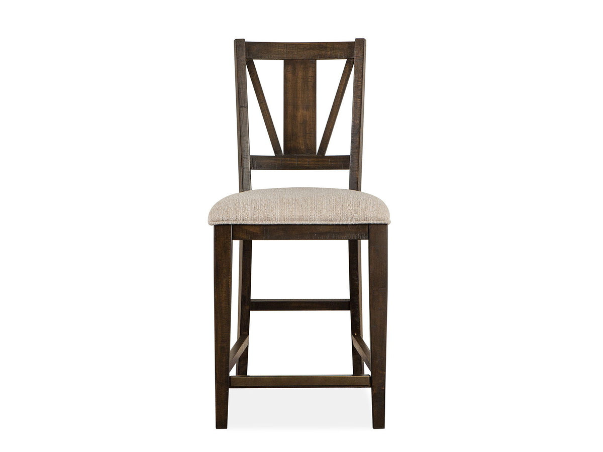 Westley Falls - Counter Chair With Upholstered Seat (Set of 2) - Graphite