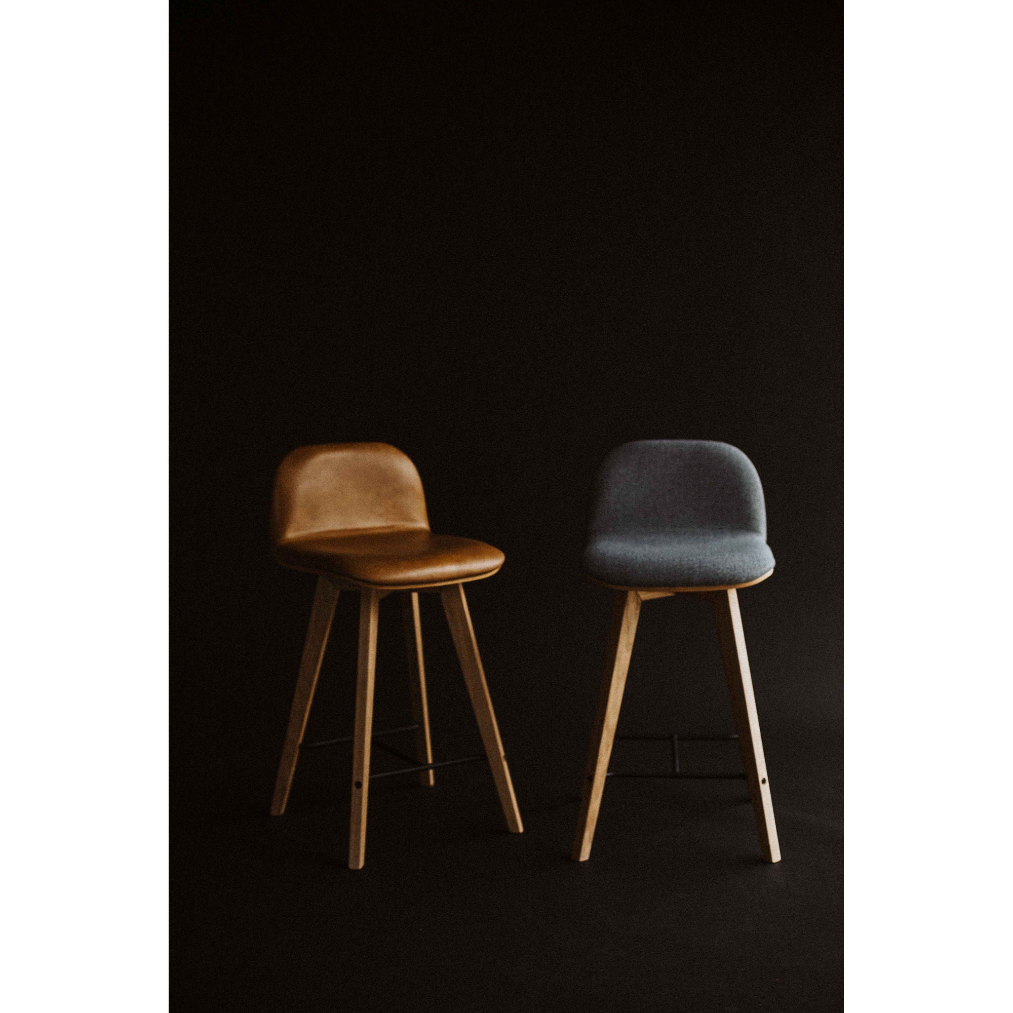 Napoli - Leather Counter Stool - Tan