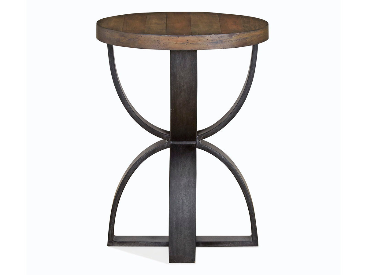 Bowden - Round Accent Table - Rustic Honey