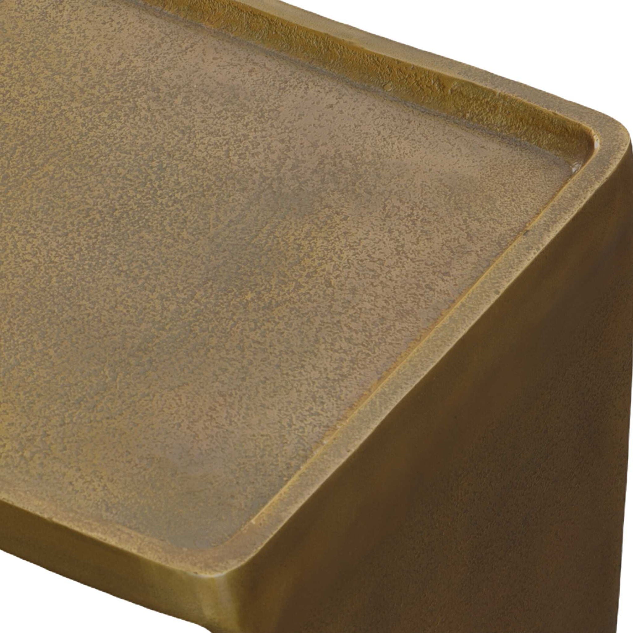 Derwent - Antique Brass Side Table