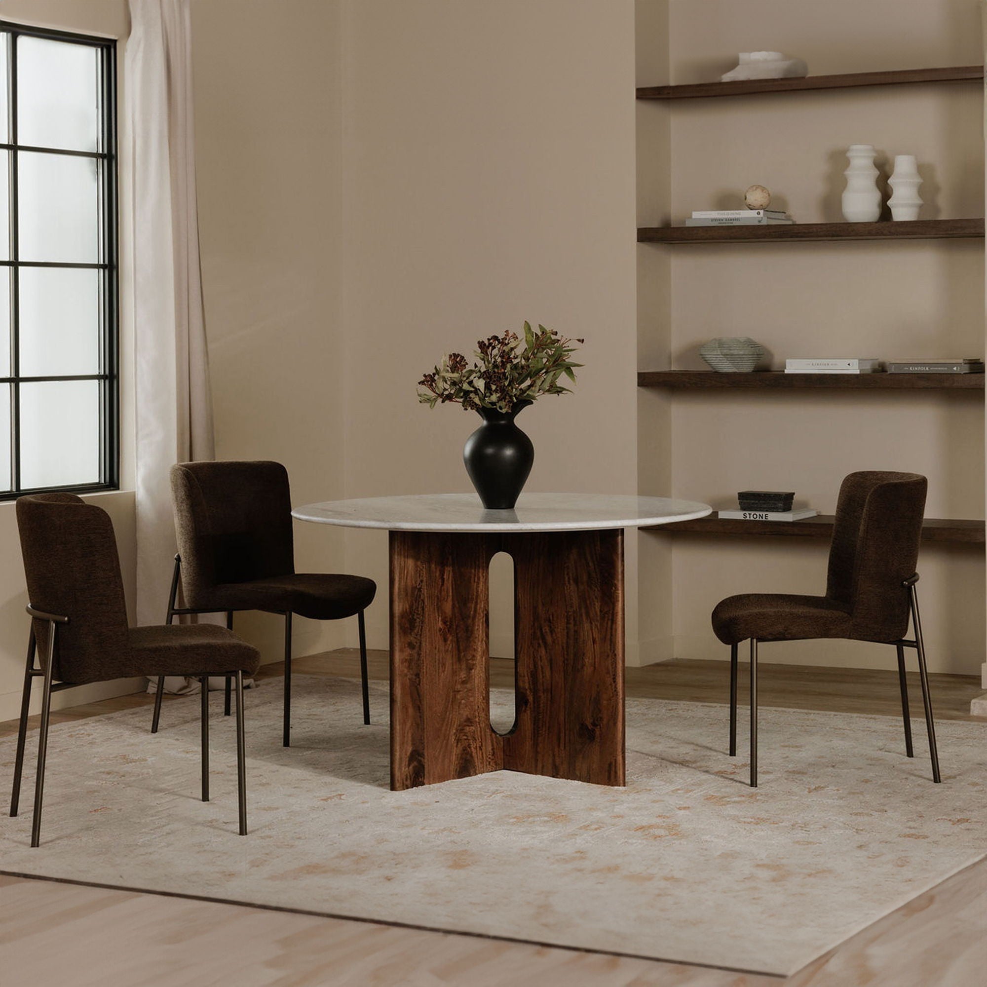 Early - Dining Chair (Set of 2) - Dark Brown