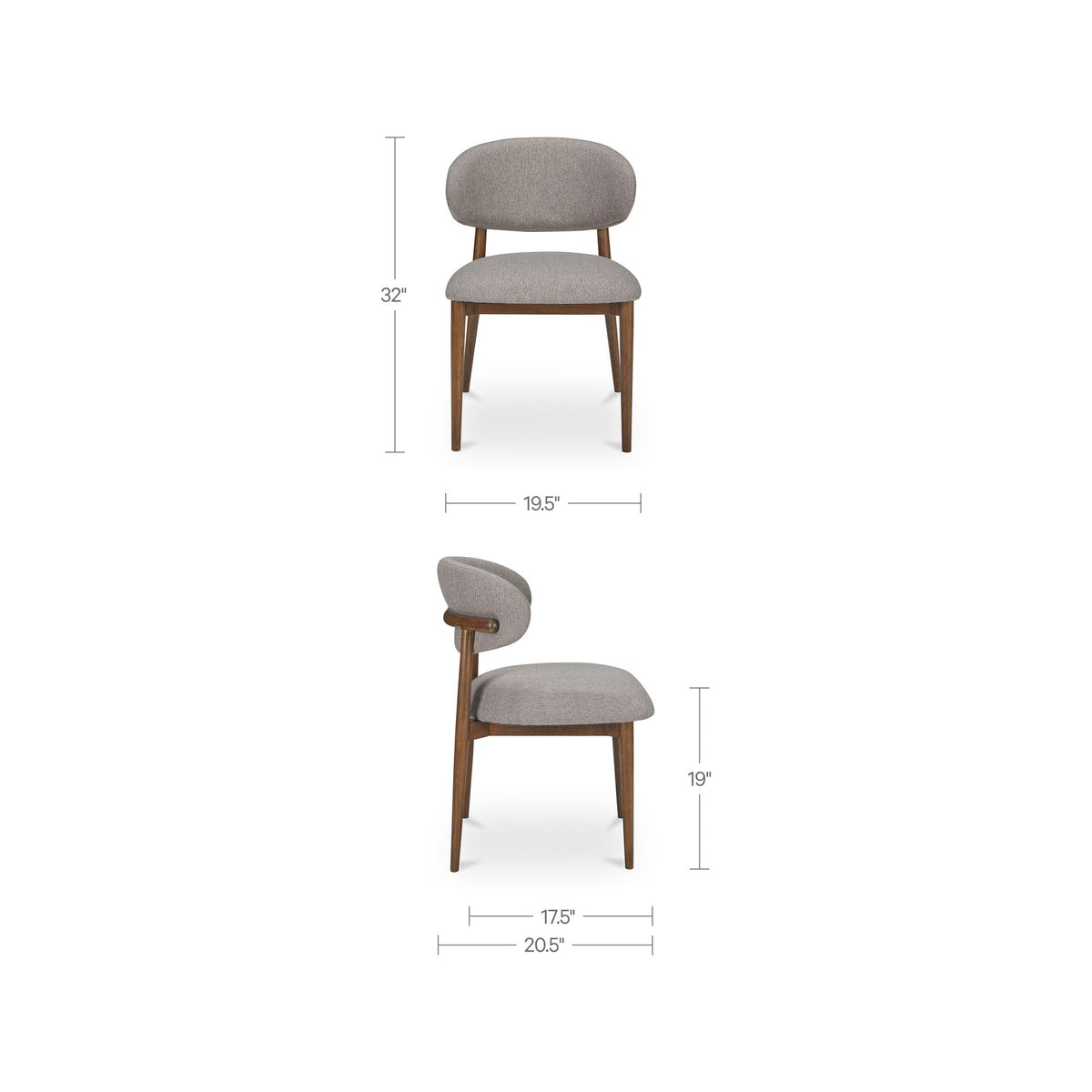 Ellie - Dining Chair - Light Brown