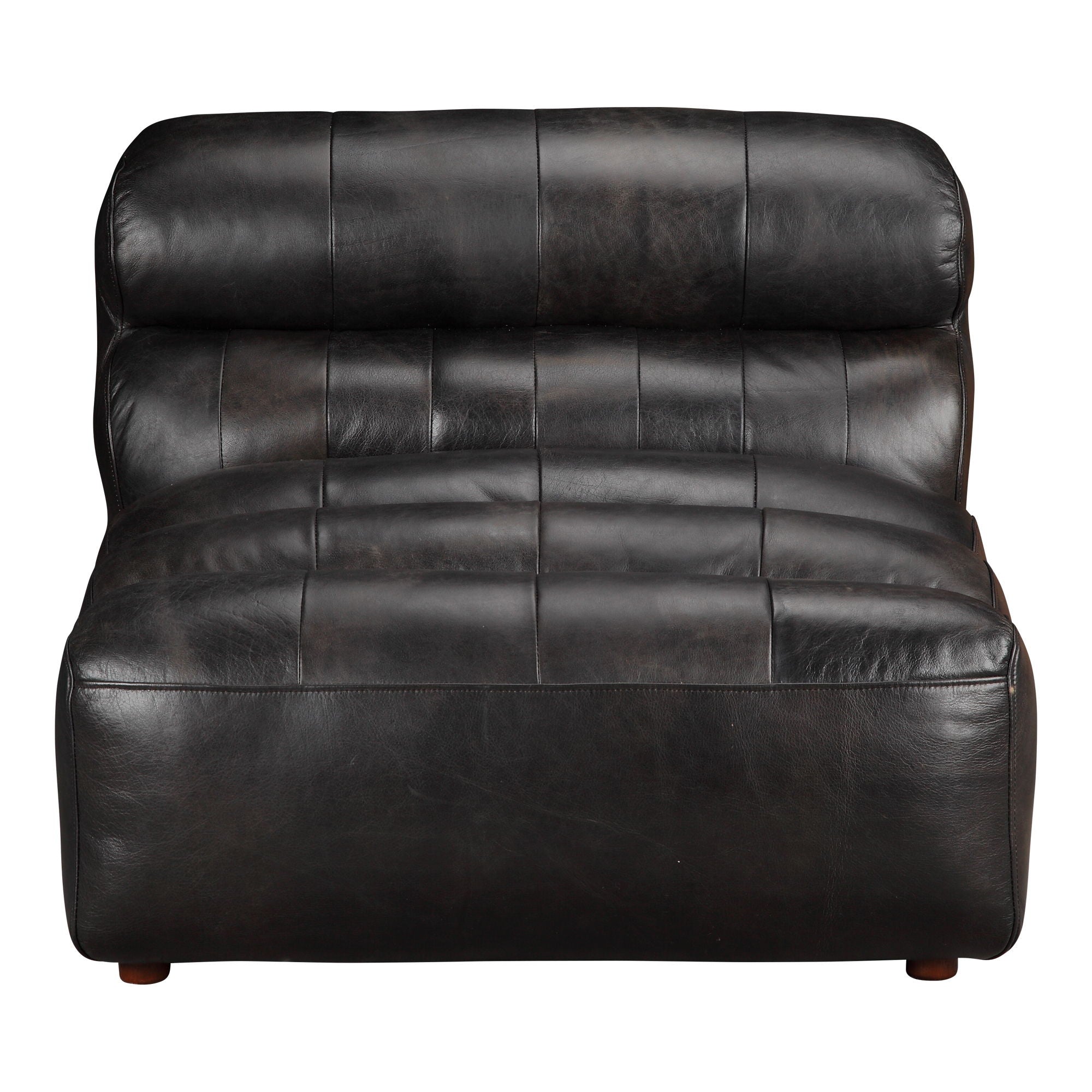 Ramsay - Leather Slipper Chair - Black