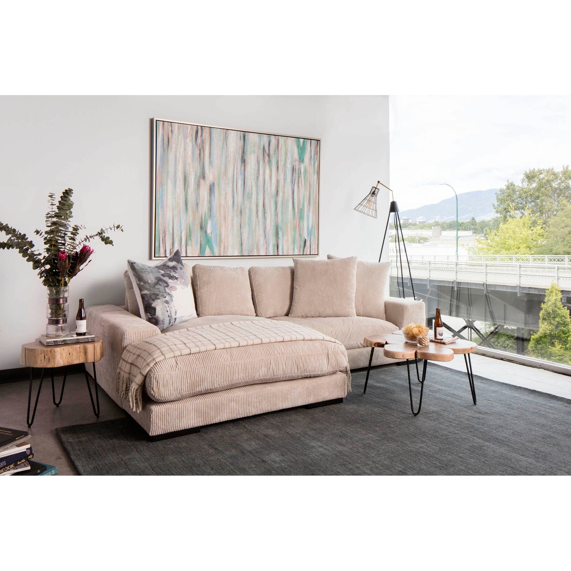 Plunge - Sectional - Beige
