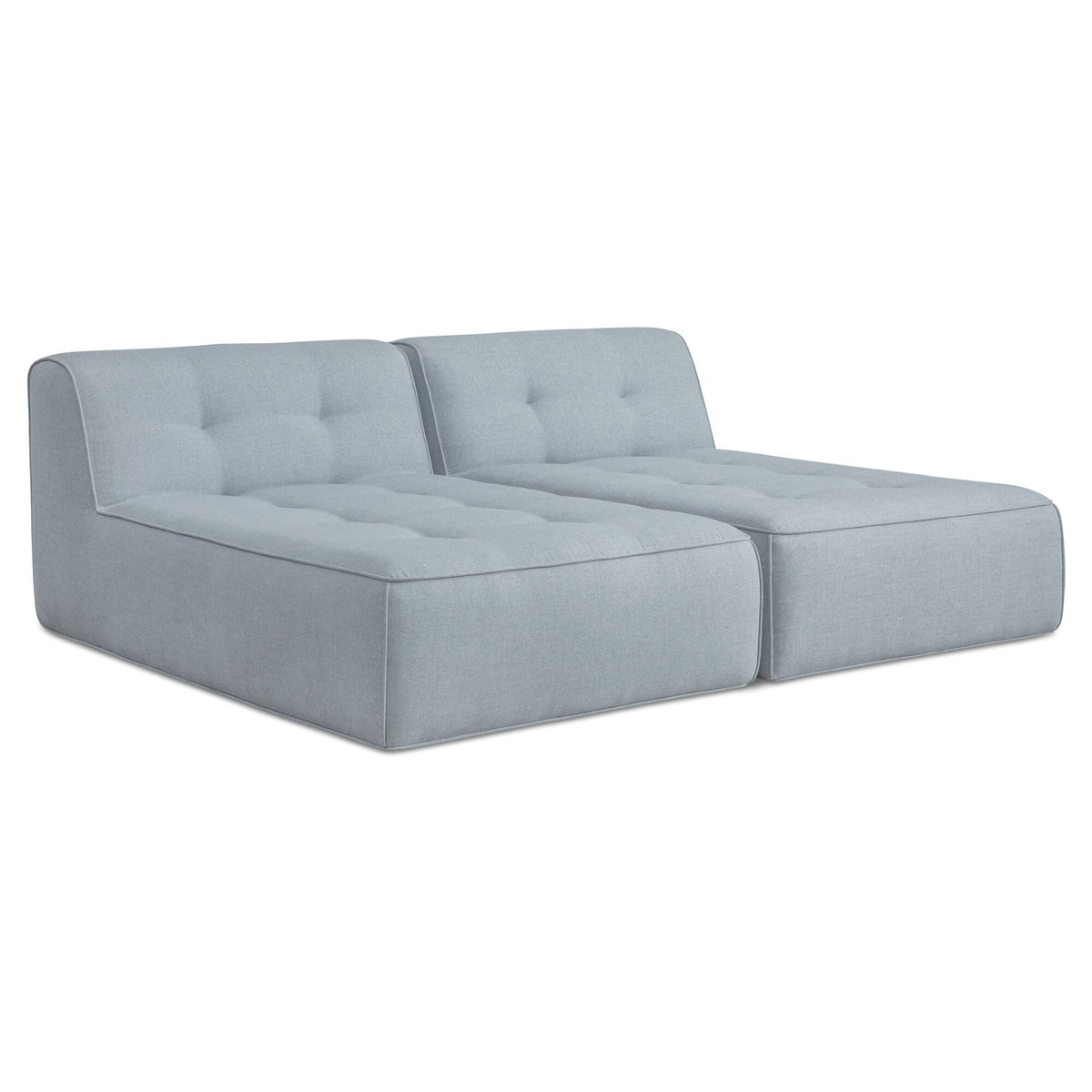 Sunseeker - 2 Piece Outdoor Sun Lounger - Light Blue