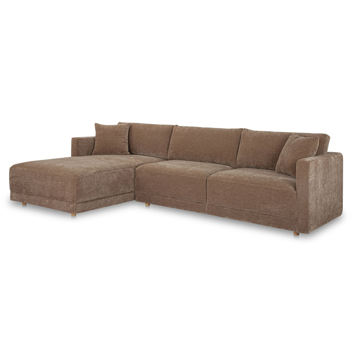 Bryn - Sectional Camel Left Stationary Sofa - Camel