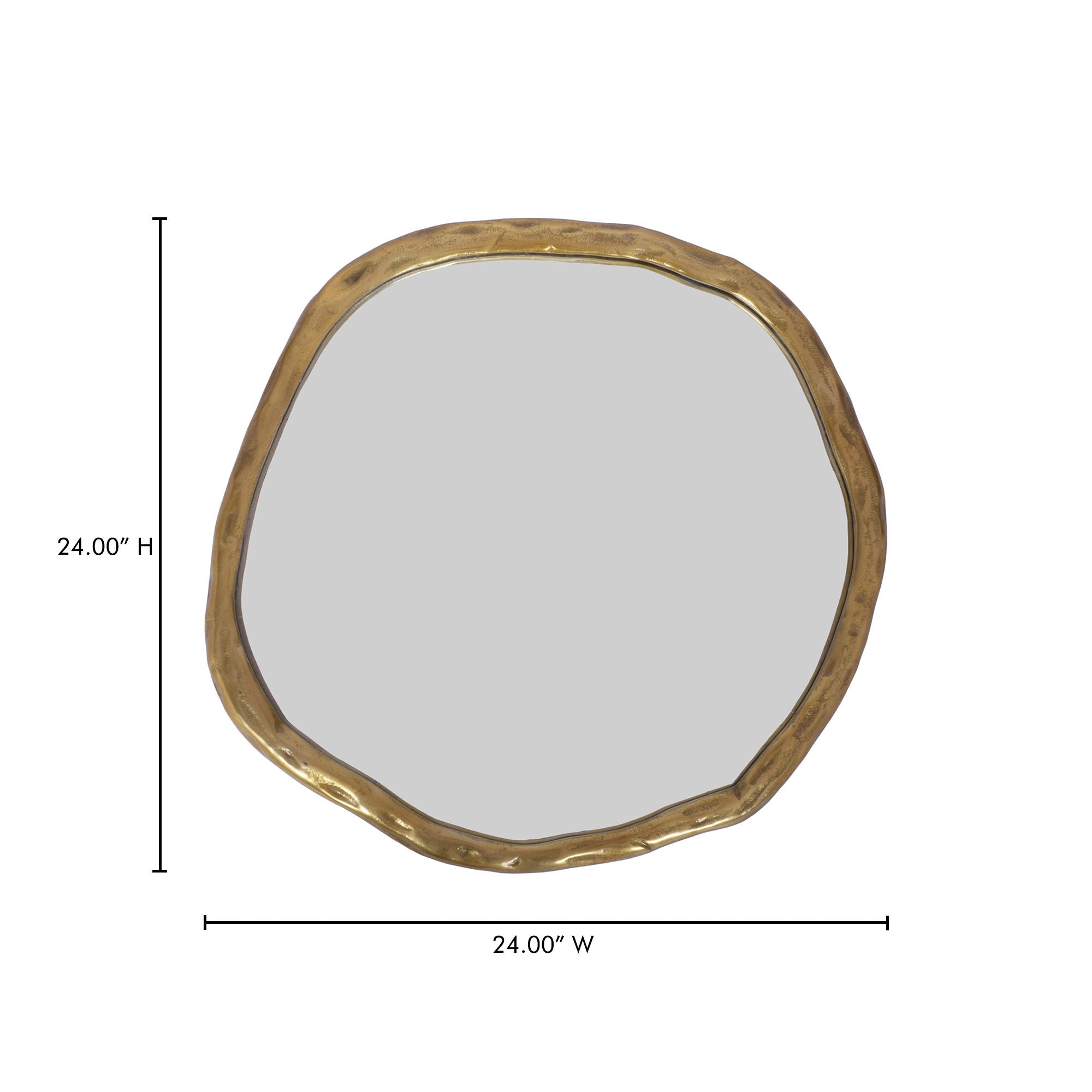 Foundry - Small Mirror - Light Brown