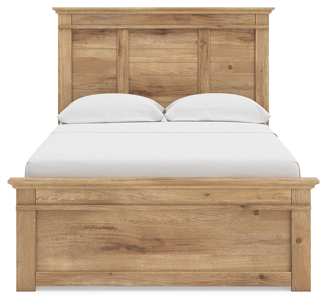Makidern - Panel Storage Bed With 2 Under Bed Storage Units